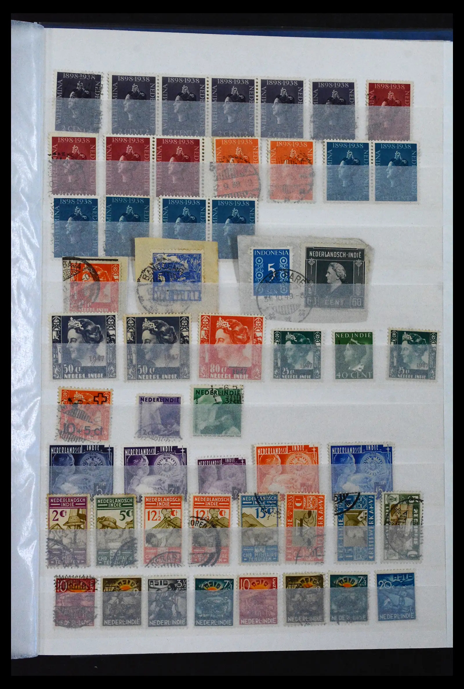 41133 0039 - Stamp collection 41133 Dutch colonies 1864-1955.