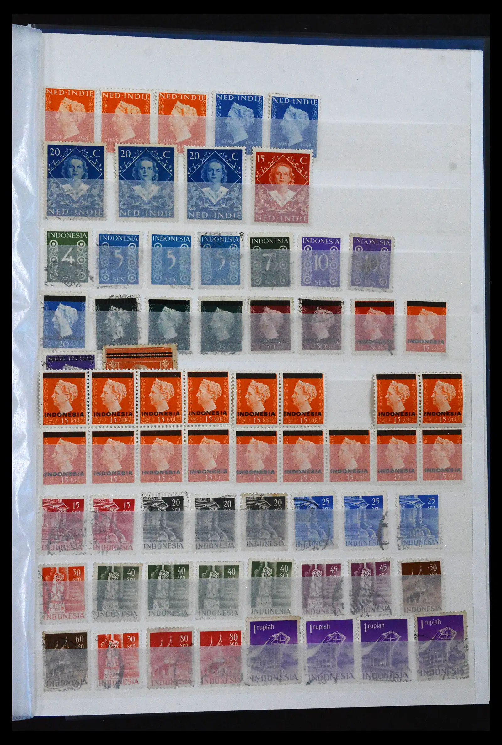 41133 0043 - Stamp collection 41133 Dutch colonies 1864-1955.