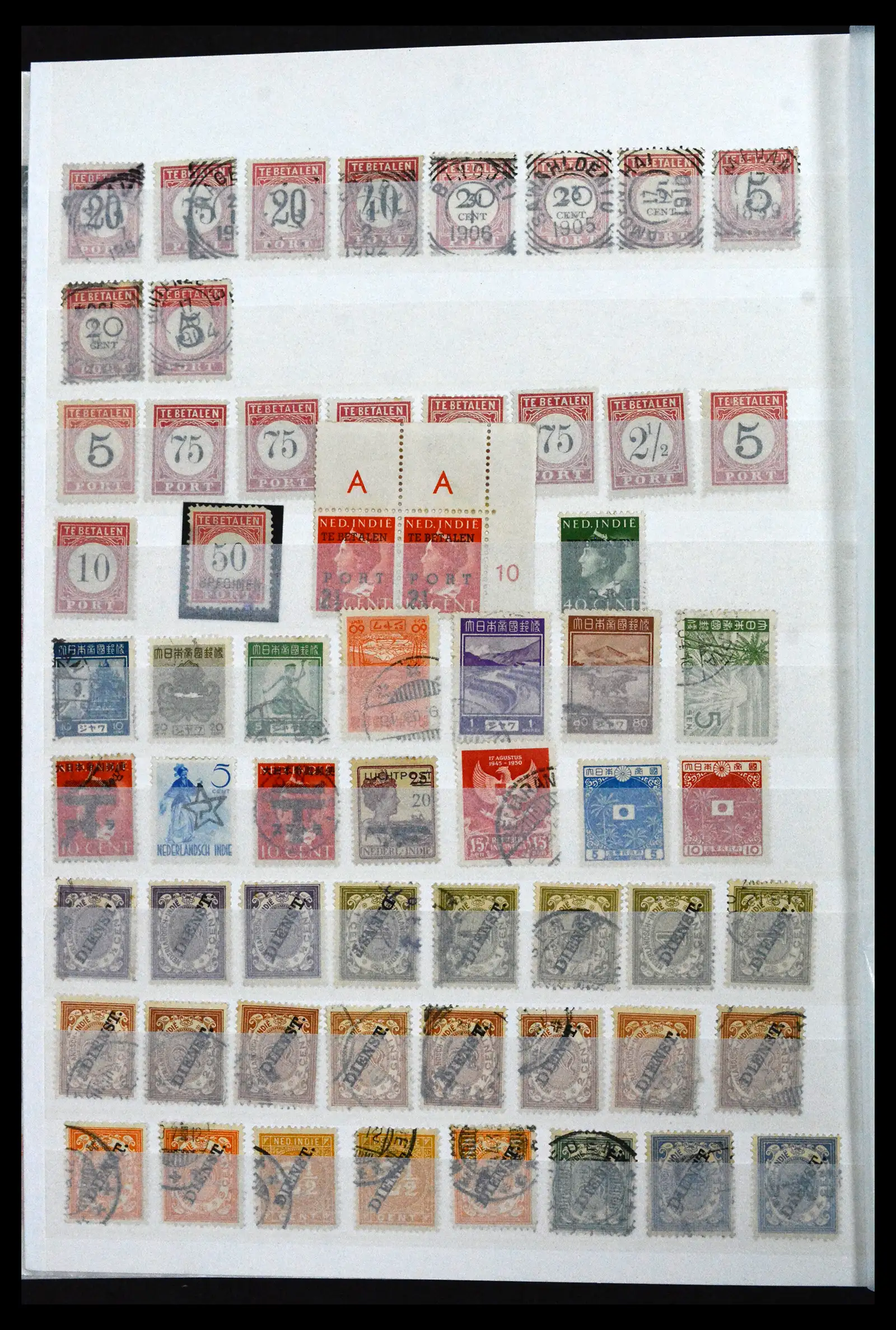 41133 0046 - Stamp collection 41133 Dutch colonies 1864-1955.