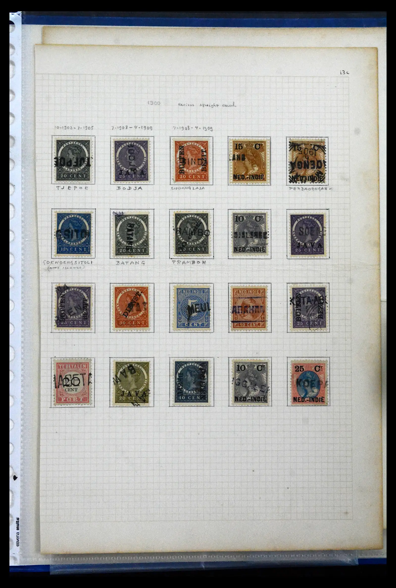 41133 0050 - Stamp collection 41133 Dutch colonies 1864-1955.