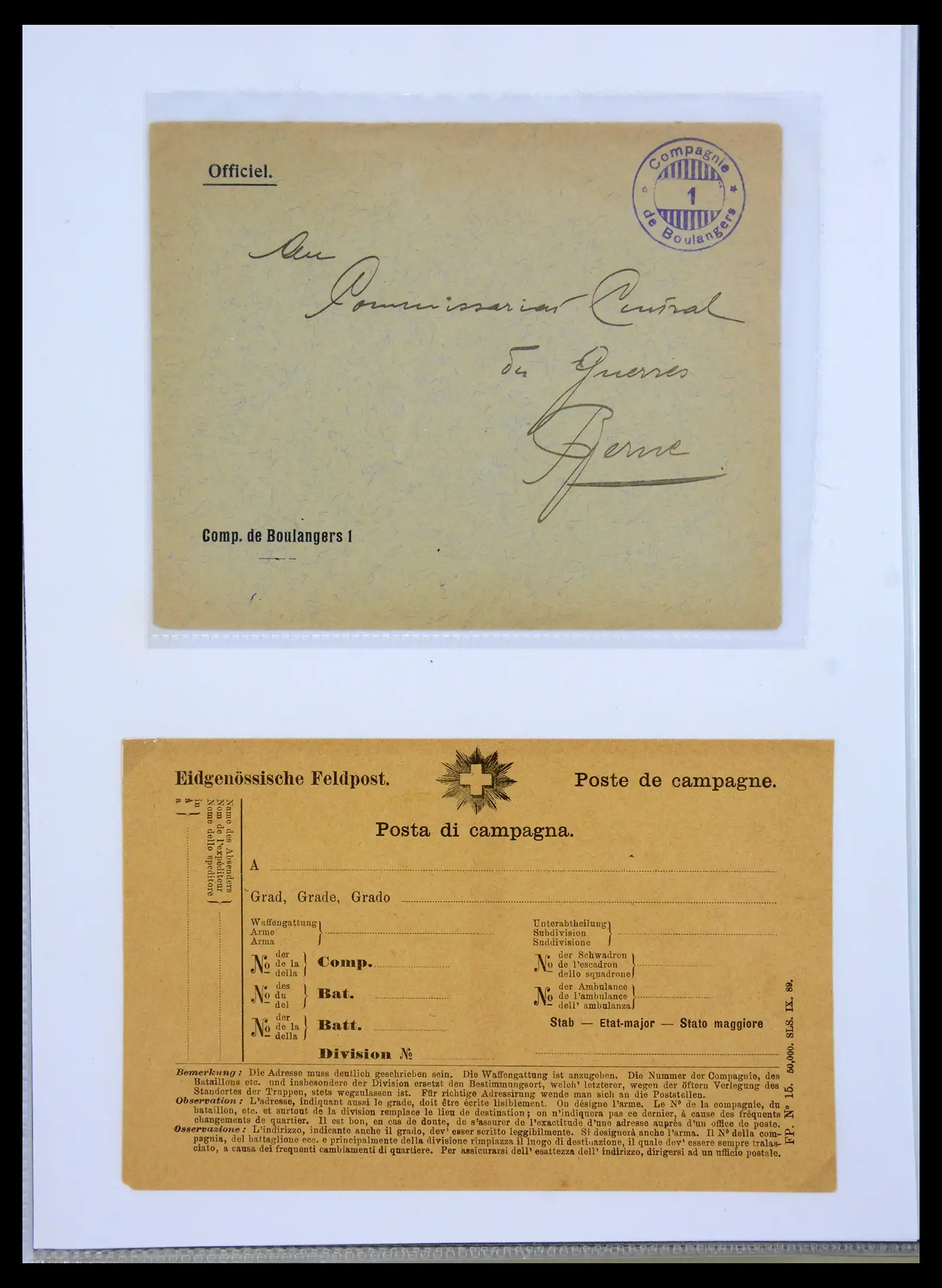 41135 0012 - Stamp collection 41135 Switzerland soldier stamps 1914-1945.