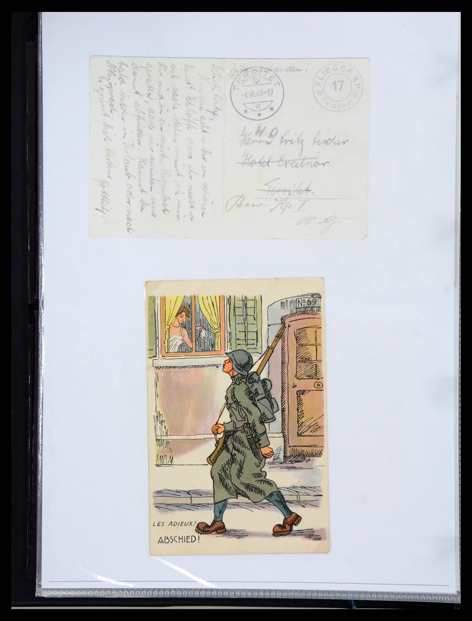 41135 0015 - Stamp collection 41135 Switzerland soldier stamps 1914-1945.