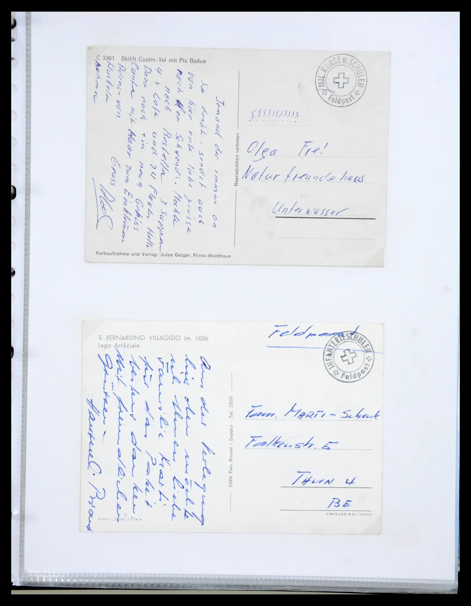 41135 0059 - Stamp collection 41135 Switzerland soldier stamps 1914-1945.