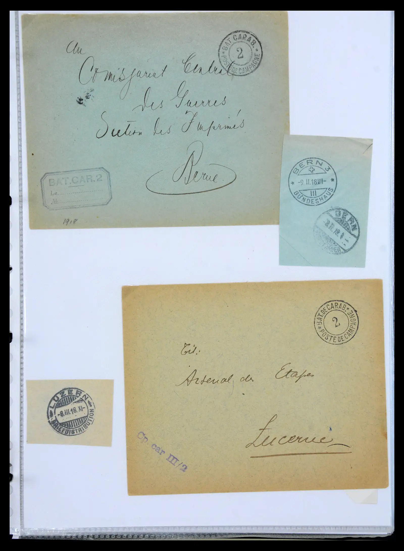41135 0071 - Stamp collection 41135 Switzerland soldier stamps 1914-1945.