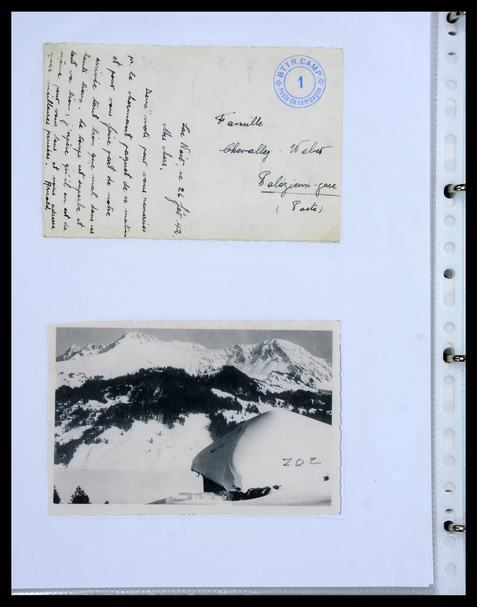 41135 0076 - Stamp collection 41135 Switzerland soldier stamps 1914-1945.