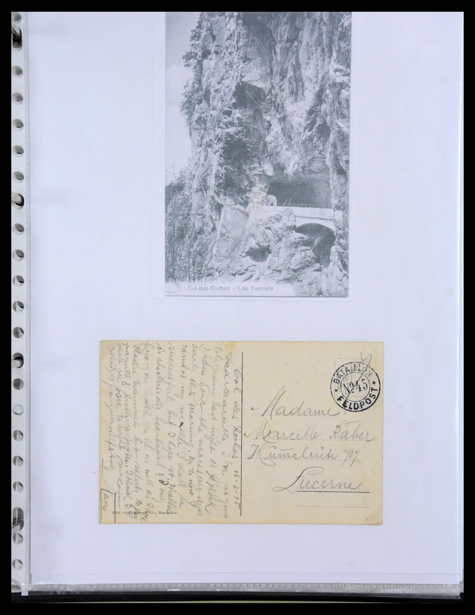 41135 0093 - Stamp collection 41135 Switzerland soldier stamps 1914-1945.