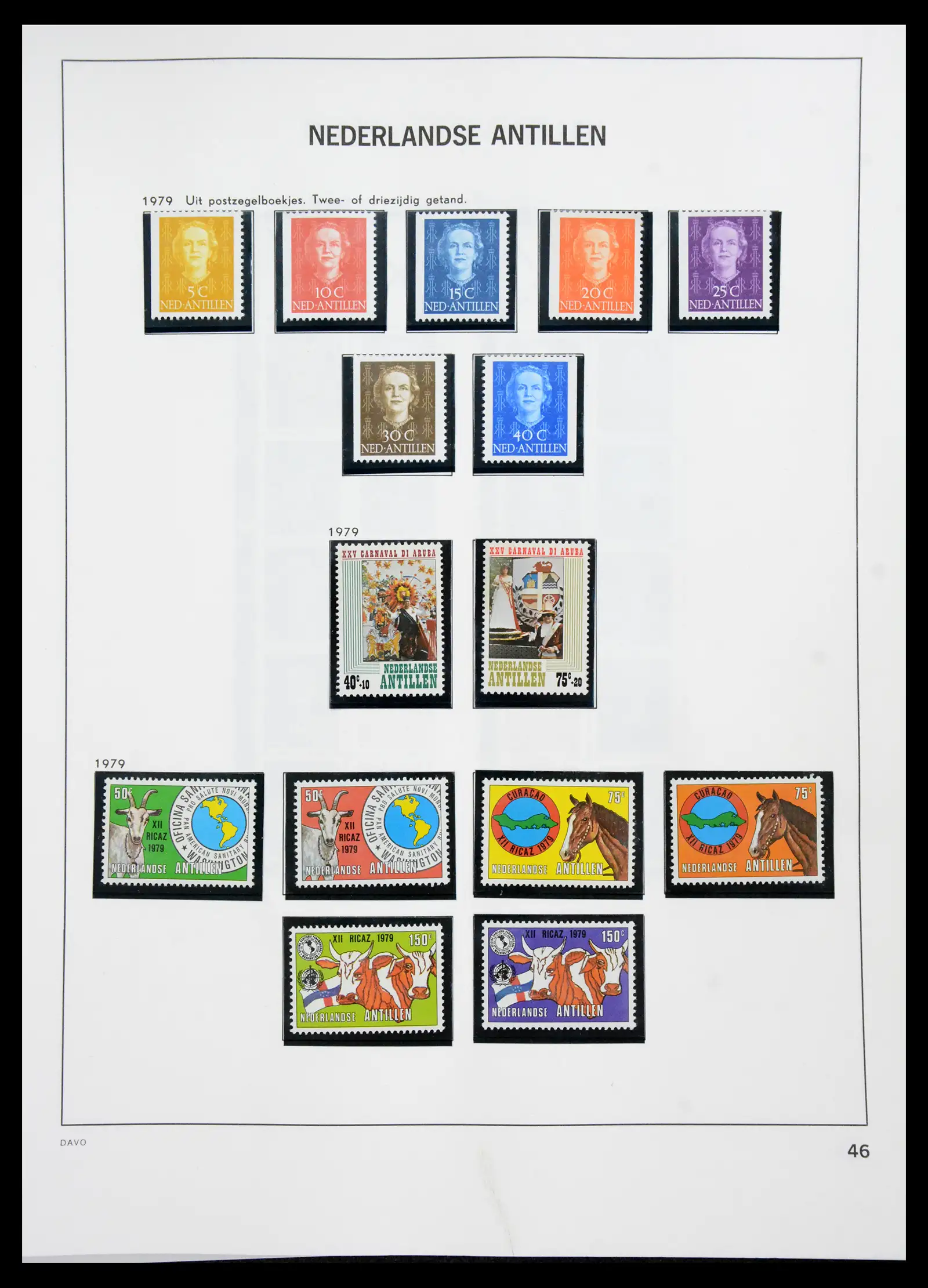 41139 0049 - Postzegelverzameling 41139 Curaçao/Antillen 1889-2012.