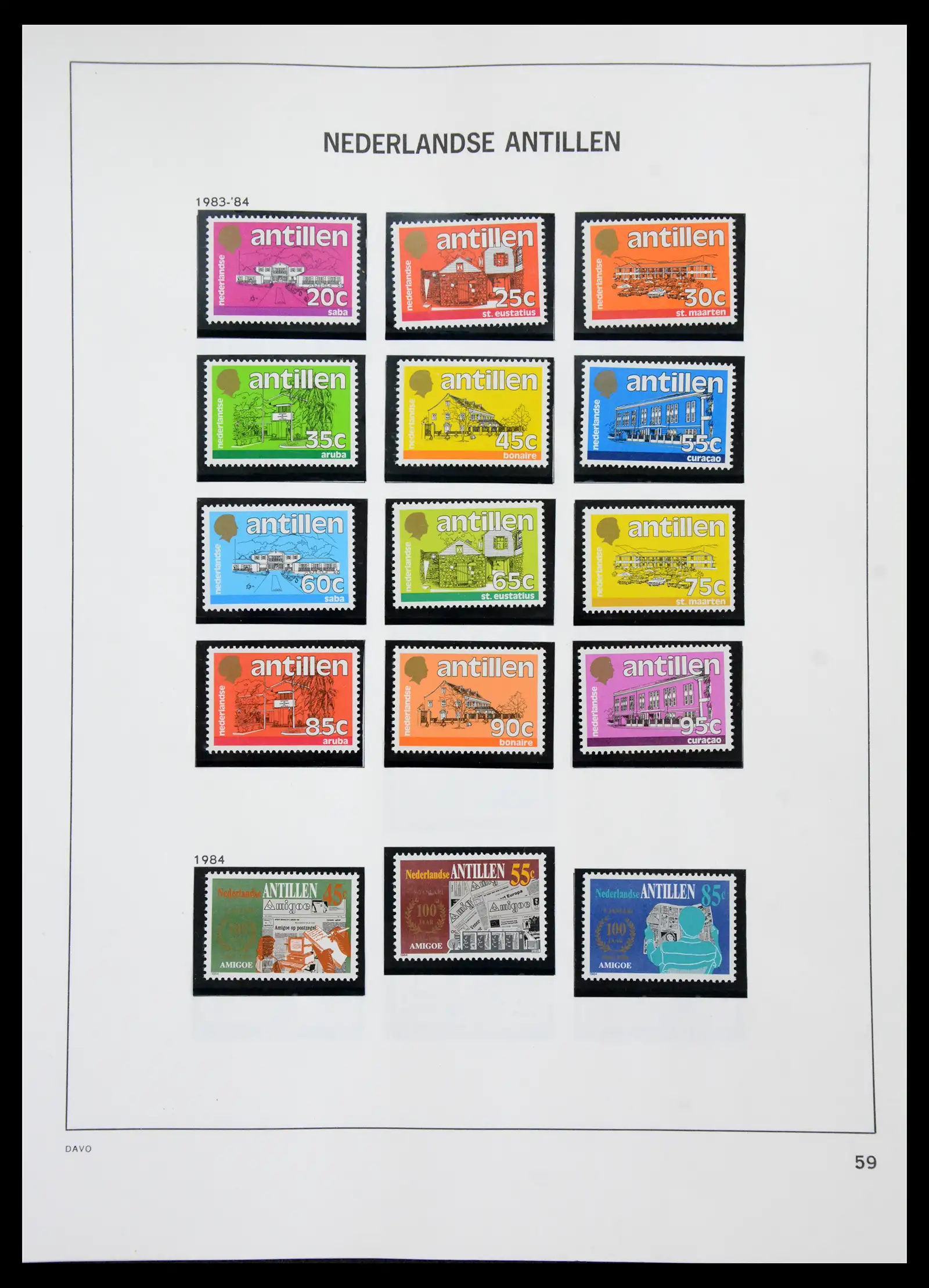 41139 0065 - Postzegelverzameling 41139 Curaçao/Antillen 1889-2012.