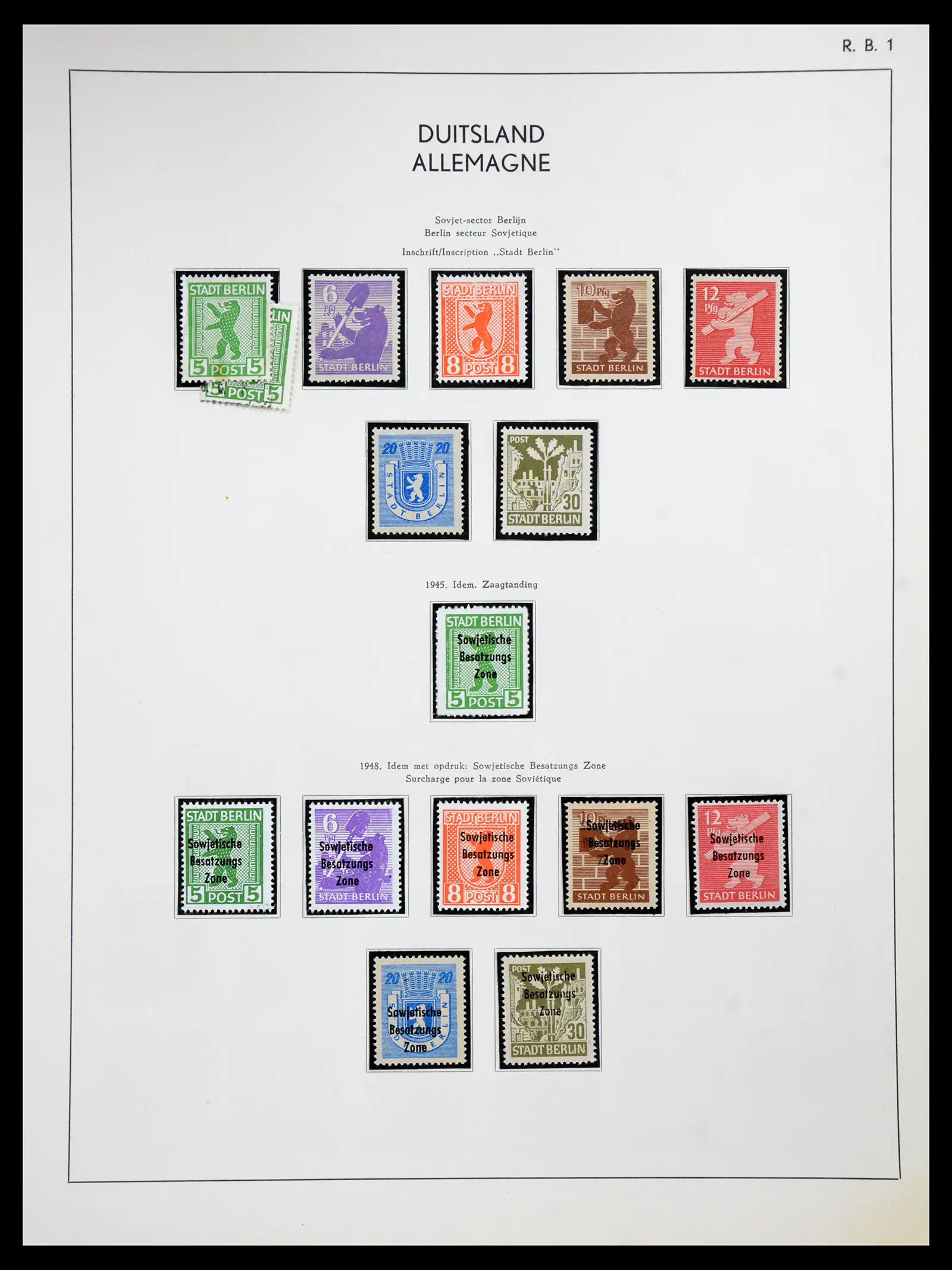 41143 0022 - Stamp collection 41143 German Zones 1945-1948.