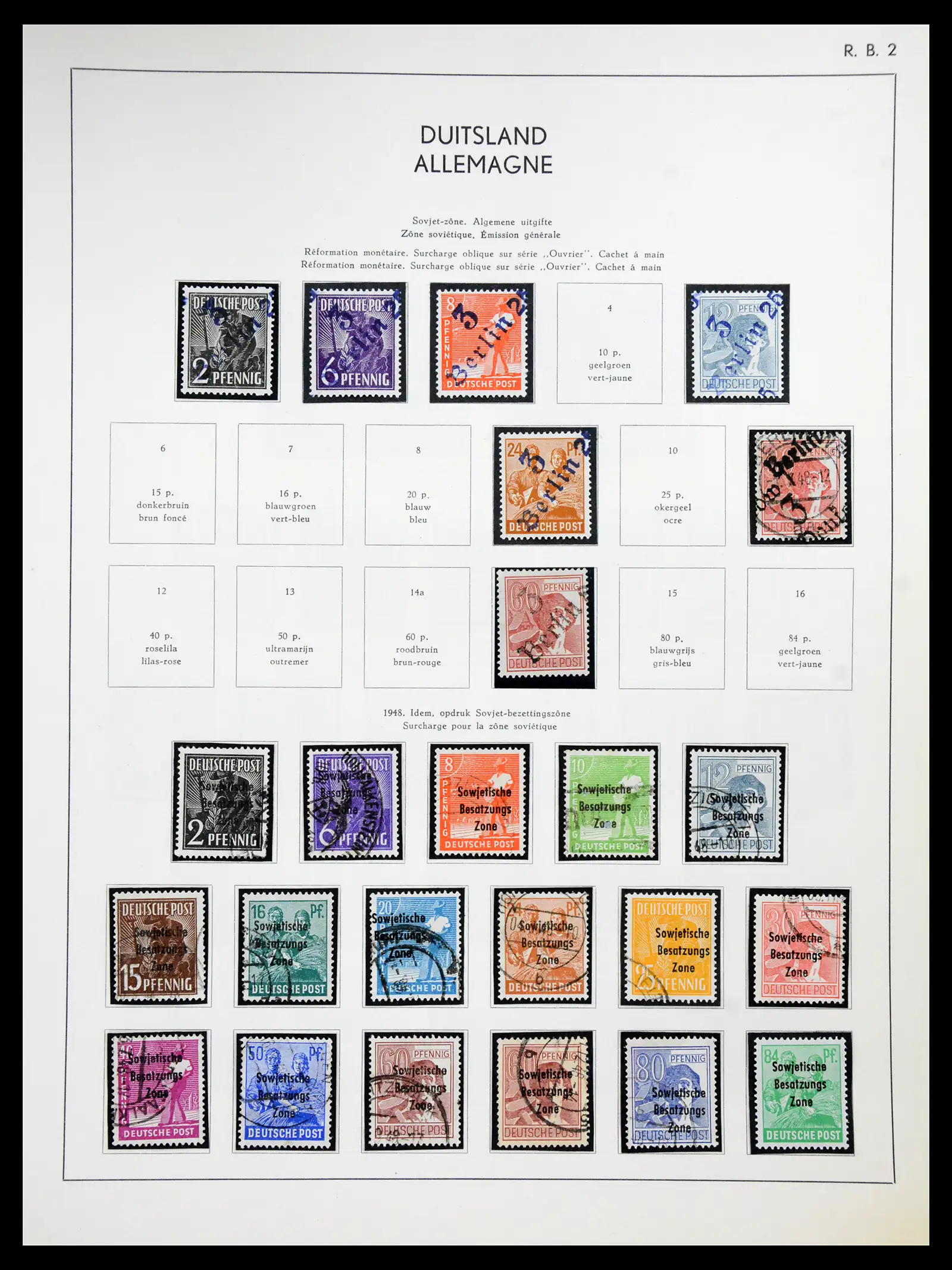 41143 0023 - Stamp collection 41143 German Zones 1945-1948.