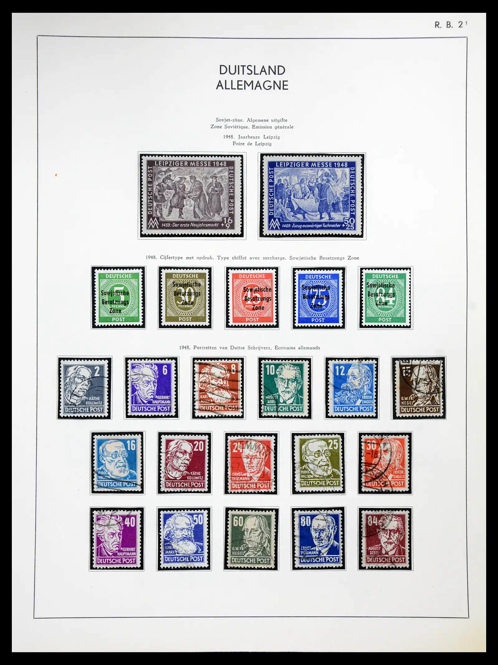 41143 0024 - Stamp collection 41143 German Zones 1945-1948.