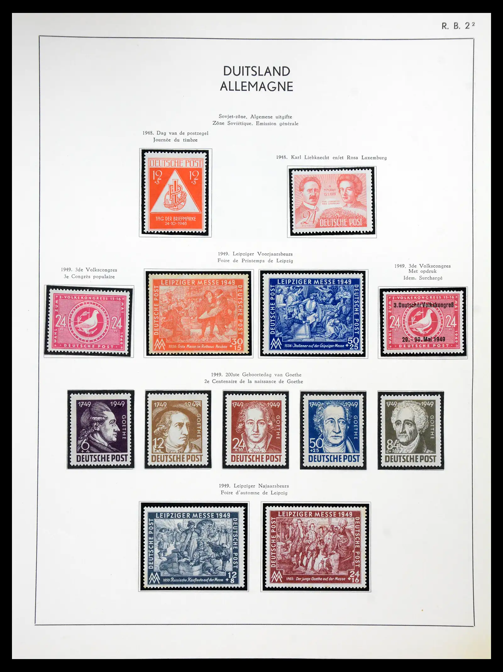41143 0025 - Stamp collection 41143 German Zones 1945-1948.
