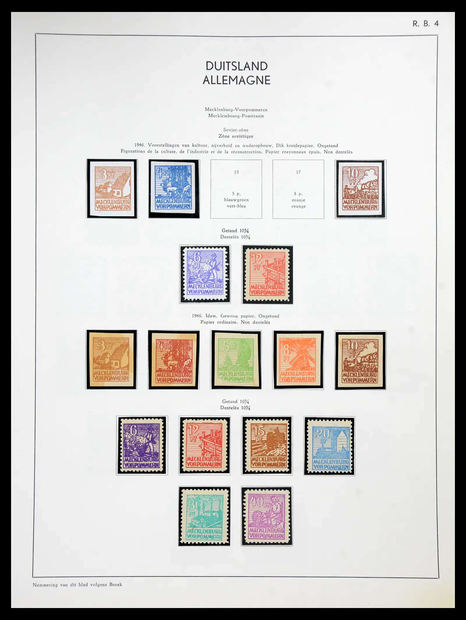 41143 0029 - Stamp collection 41143 German Zones 1945-1948.