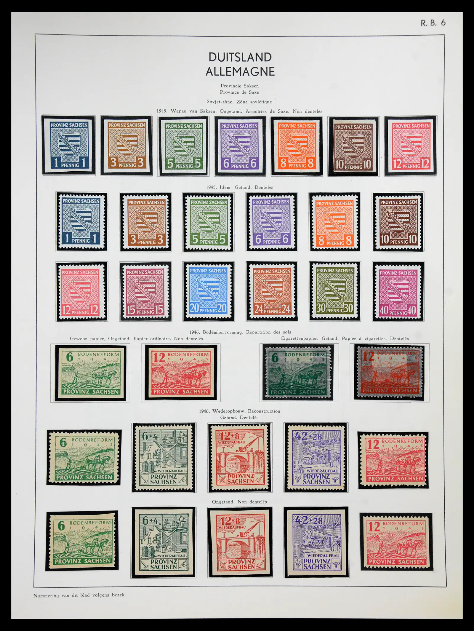 41143 0031 - Stamp collection 41143 German Zones 1945-1948.