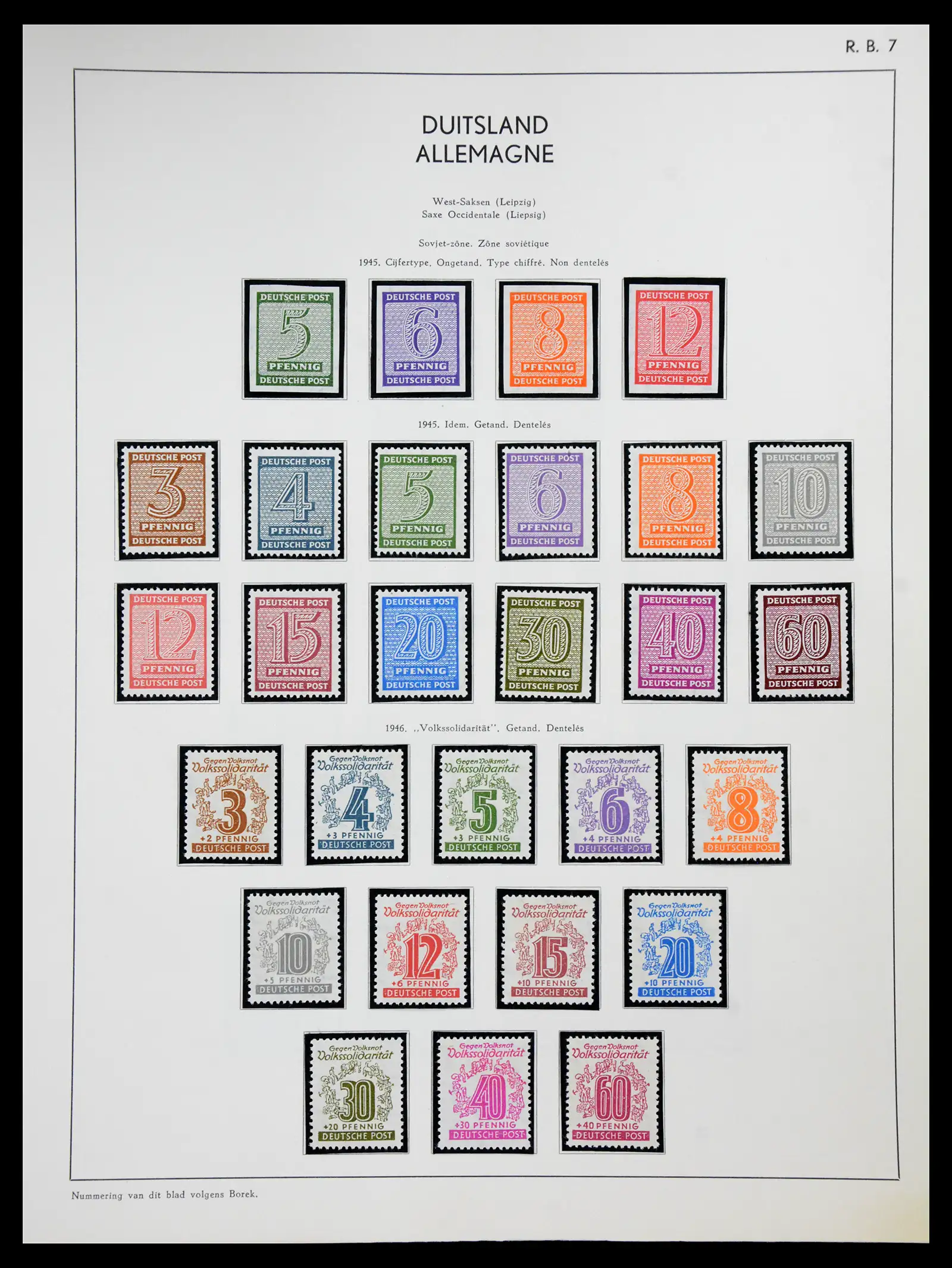 41143 0032 - Stamp collection 41143 German Zones 1945-1948.