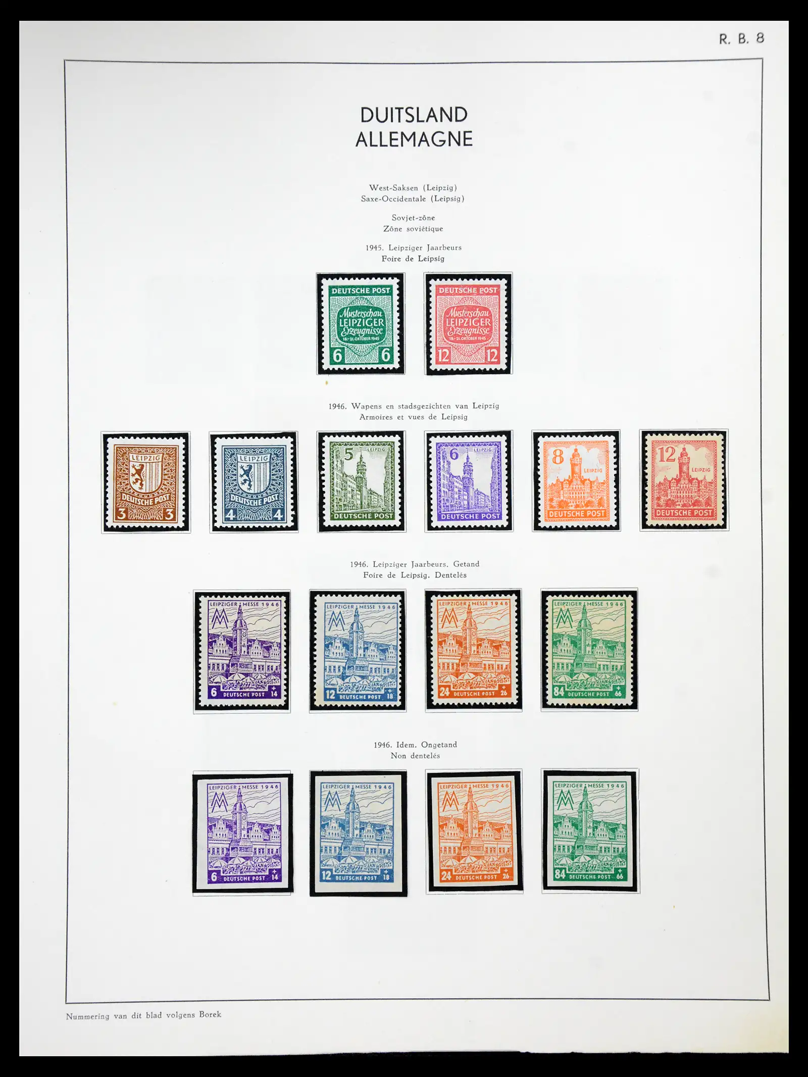 41143 0033 - Stamp collection 41143 German Zones 1945-1948.