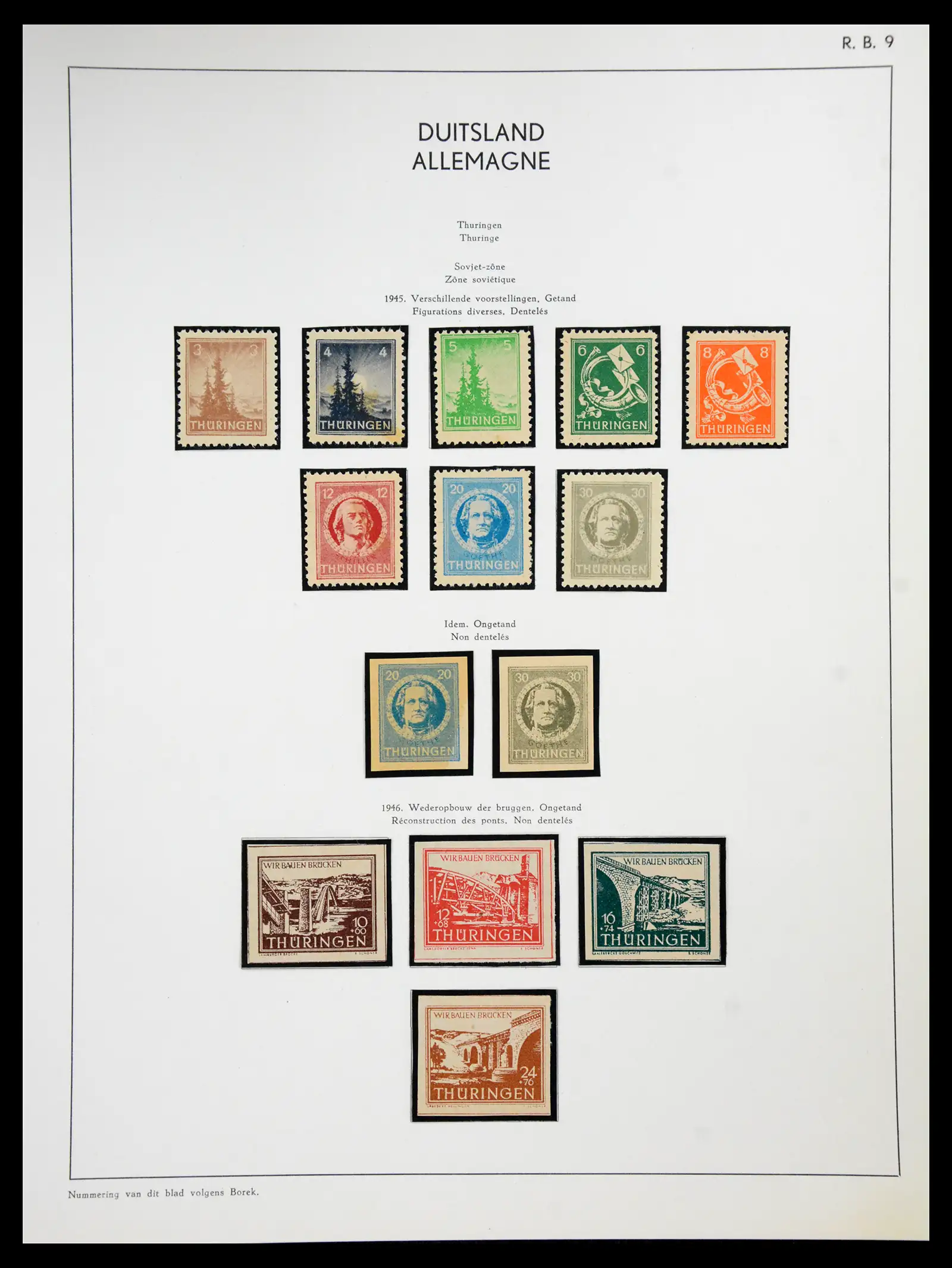 41143 0034 - Stamp collection 41143 German Zones 1945-1948.