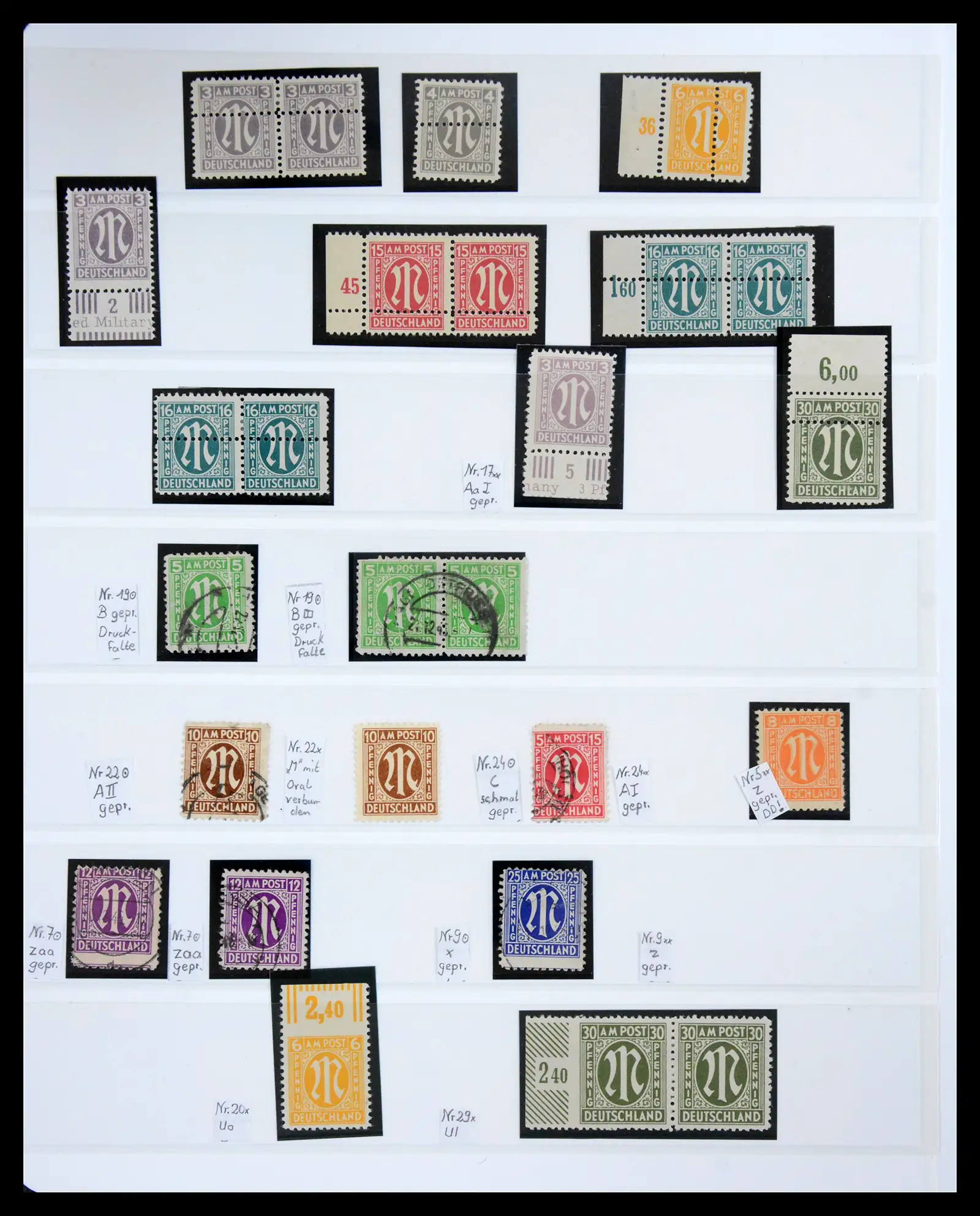 41143 0037 - Stamp collection 41143 German Zones 1945-1948.