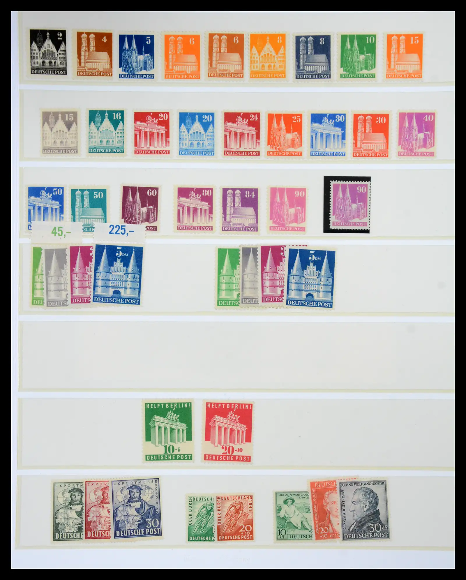 41143 0040 - Stamp collection 41143 German Zones 1945-1948.