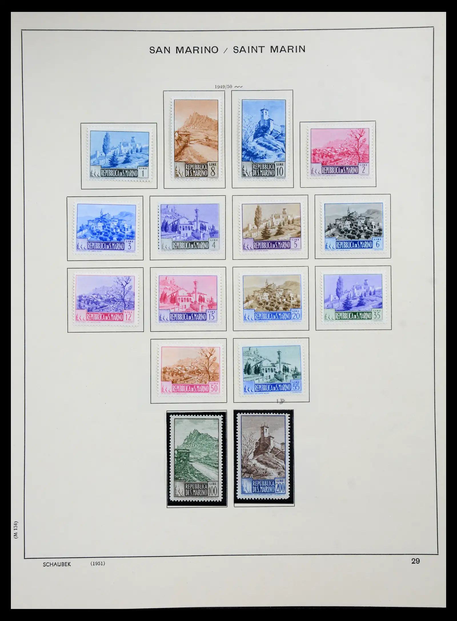 41147 0024 - Postzegelverzameling 41147 San Marino 1877-1964.