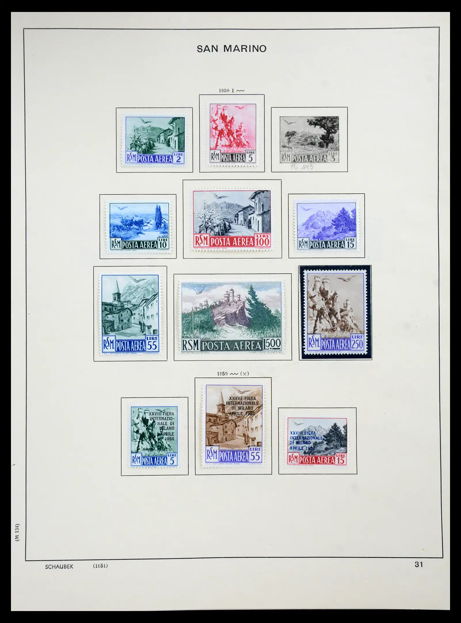 41147 0026 - Postzegelverzameling 41147 San Marino 1877-1964.