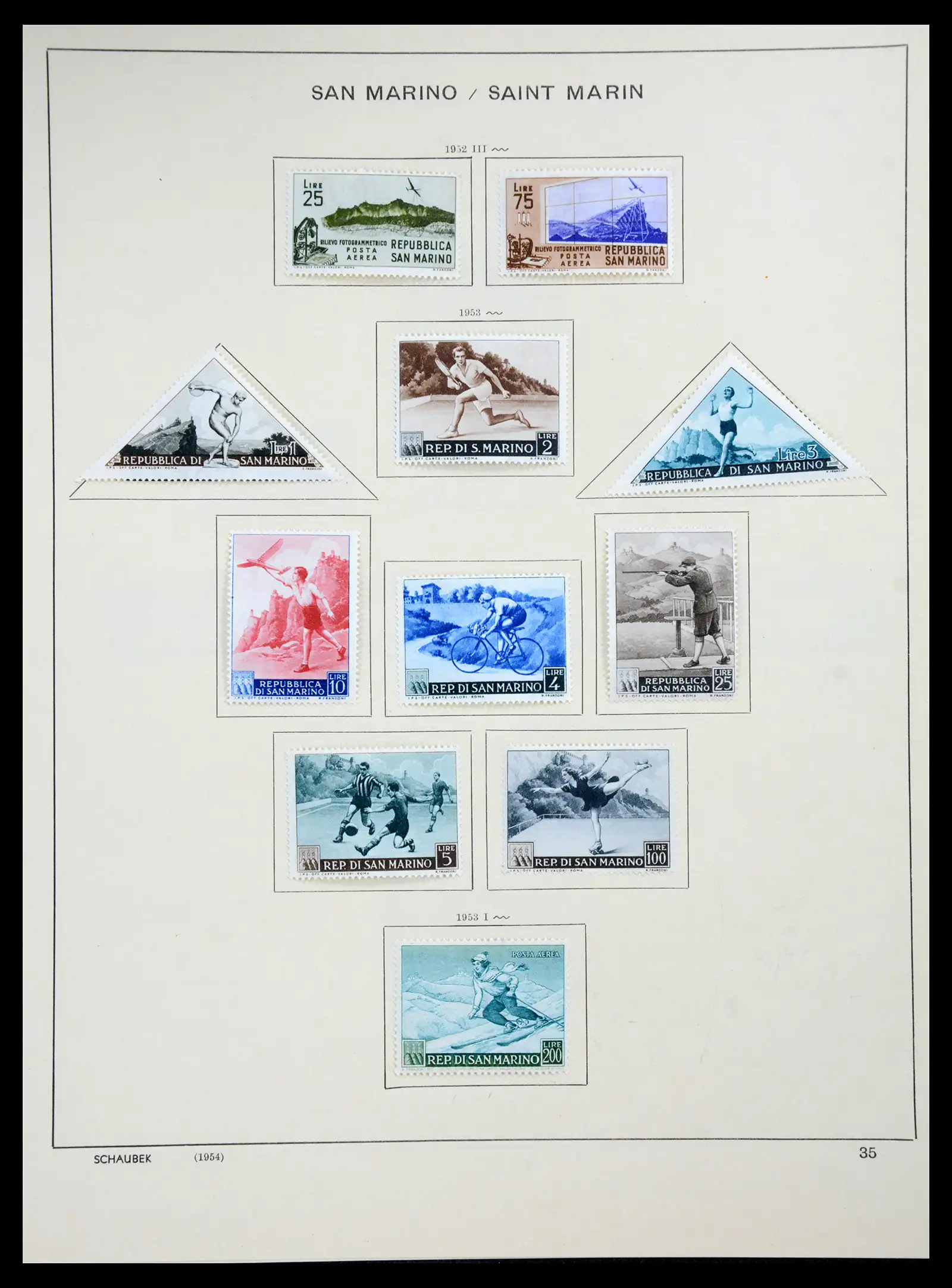 41147 0030 - Postzegelverzameling 41147 San Marino 1877-1964.