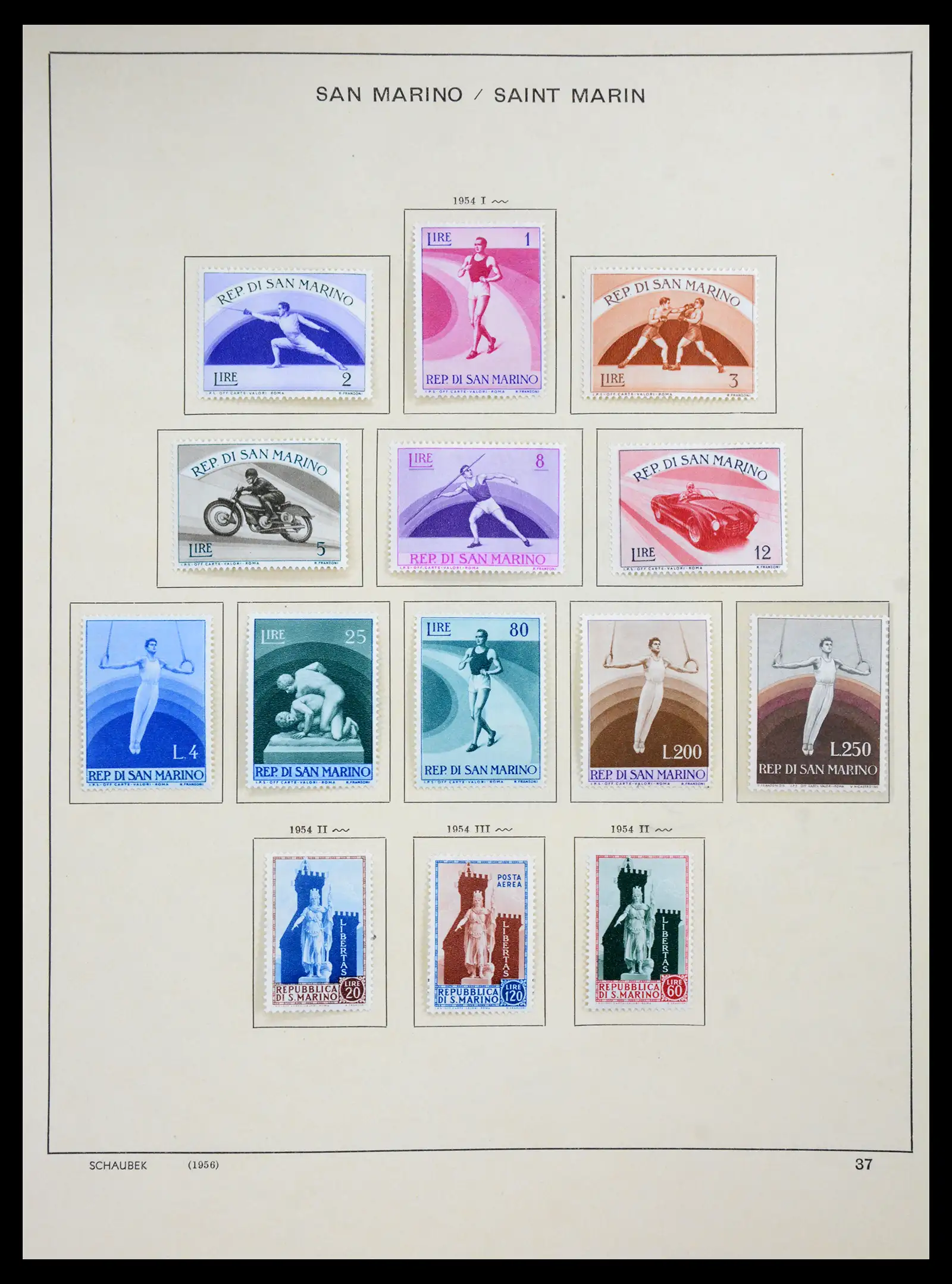 41147 0032 - Postzegelverzameling 41147 San Marino 1877-1964.
