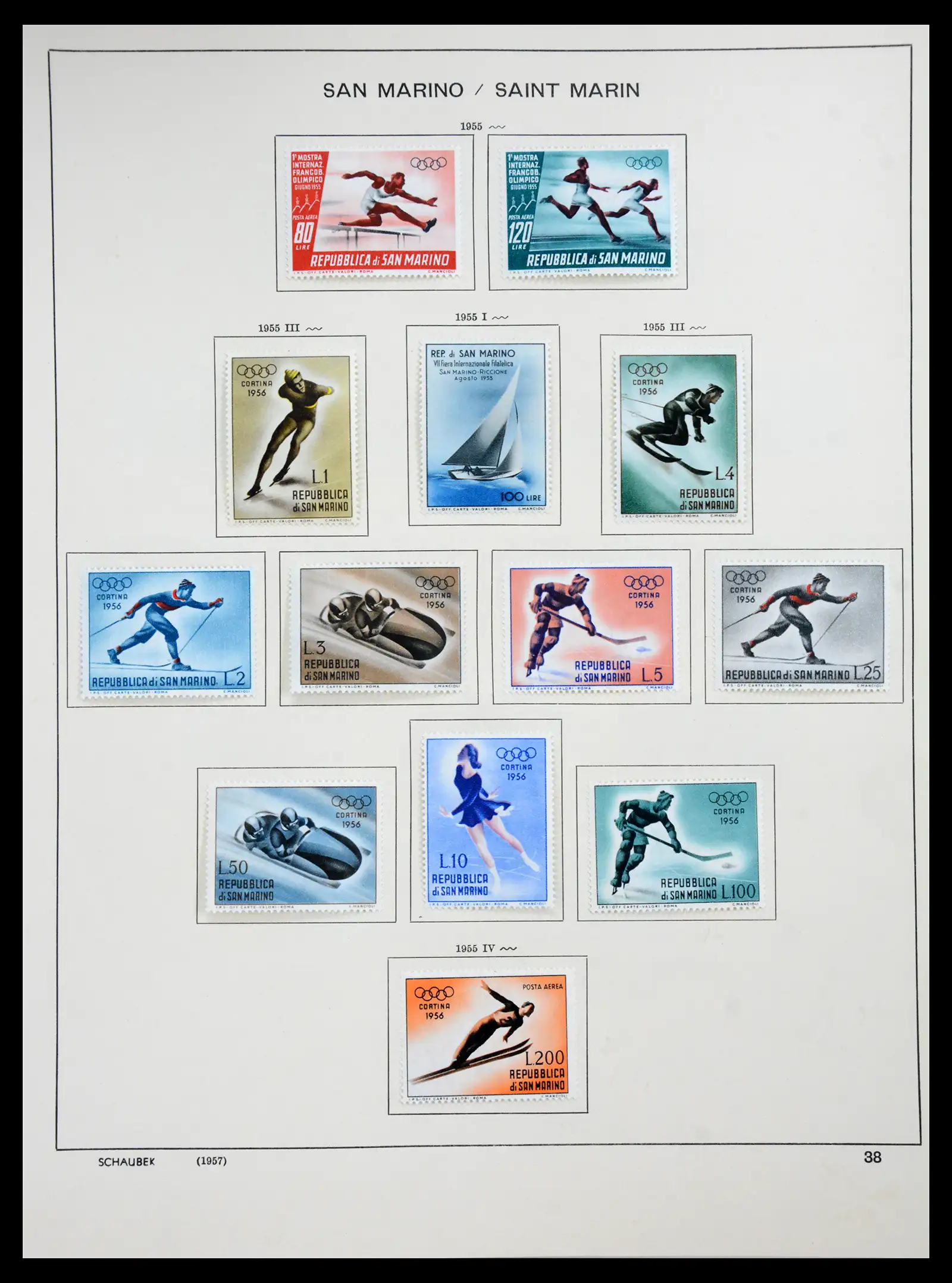 41147 0034 - Postzegelverzameling 41147 San Marino 1877-1964.