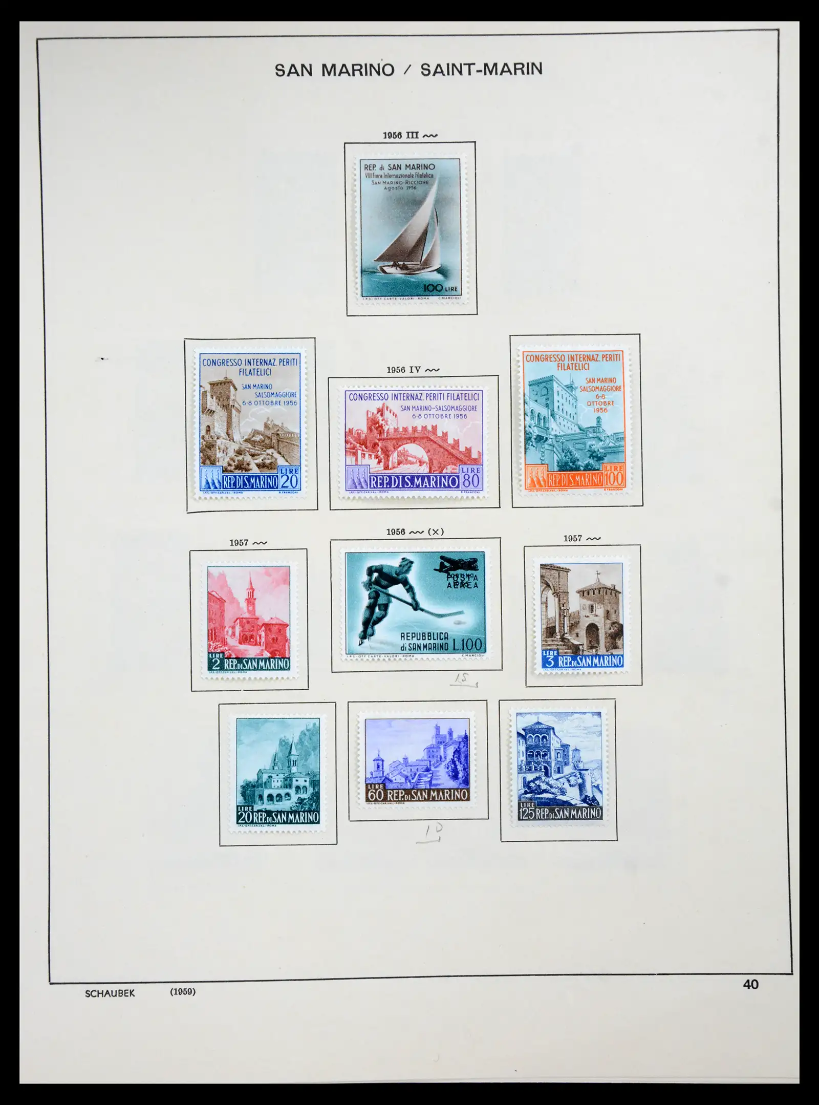 41147 0036 - Postzegelverzameling 41147 San Marino 1877-1964.