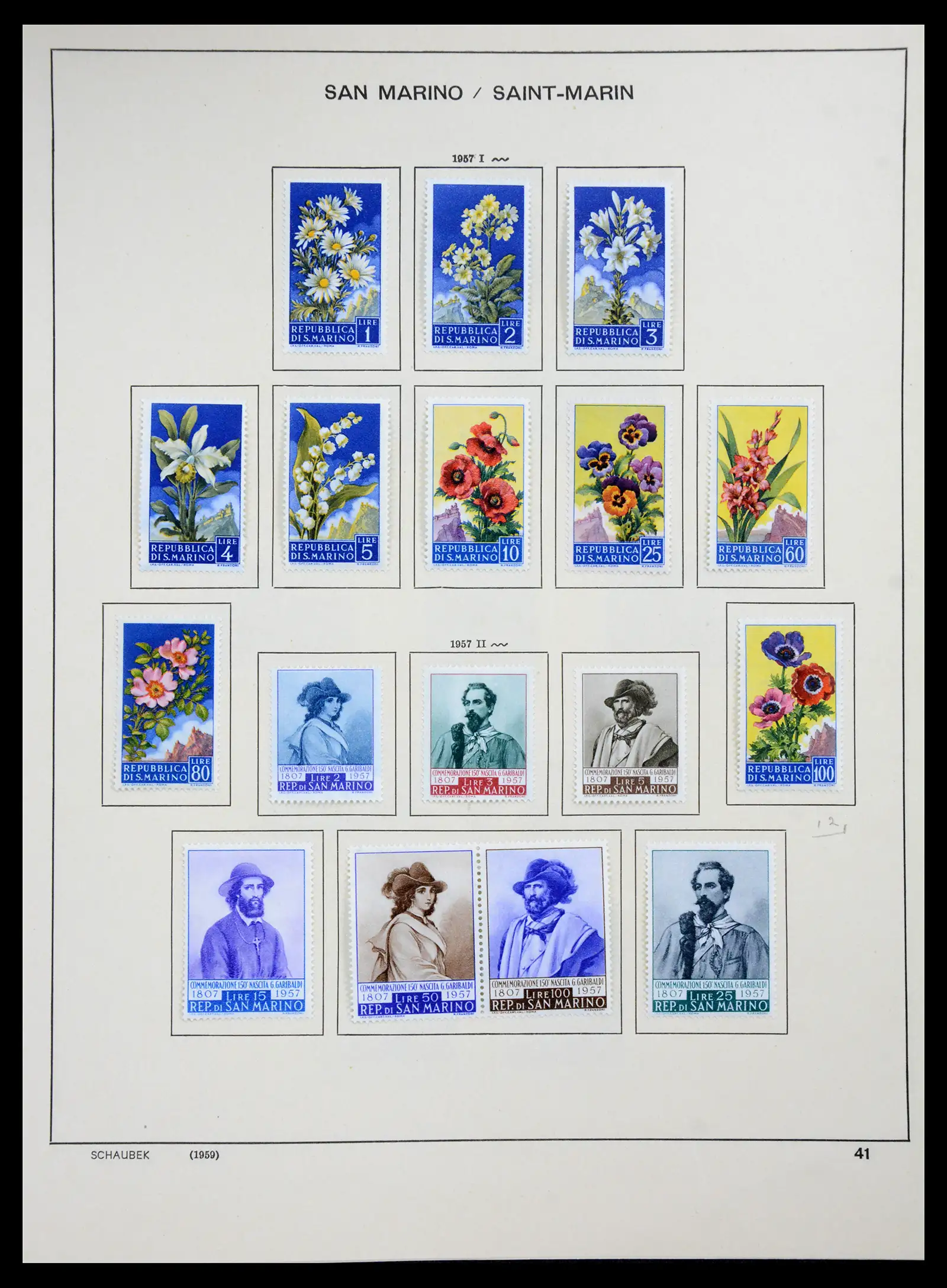 41147 0037 - Postzegelverzameling 41147 San Marino 1877-1964.