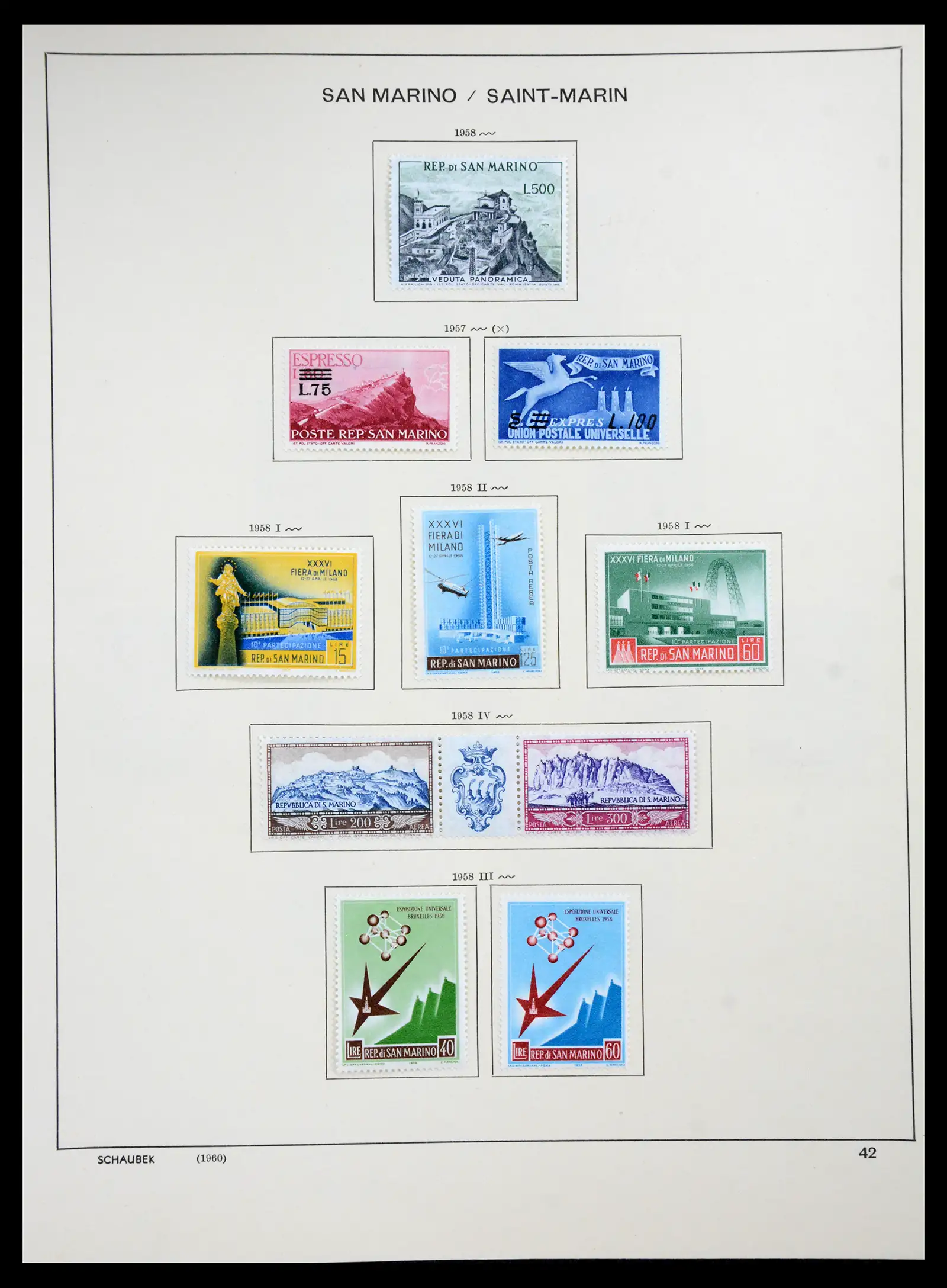 41147 0038 - Postzegelverzameling 41147 San Marino 1877-1964.