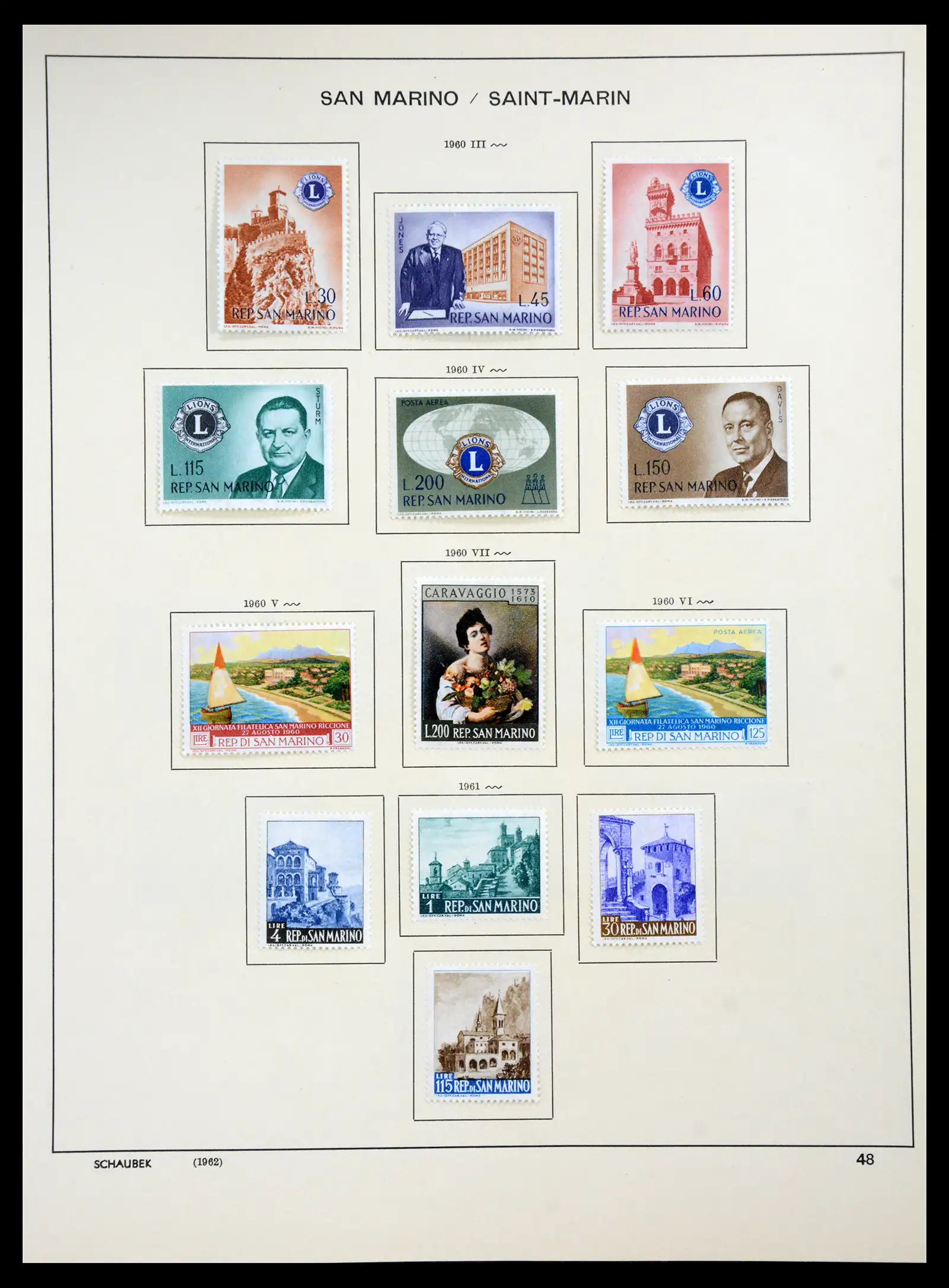 41147 0044 - Postzegelverzameling 41147 San Marino 1877-1964.