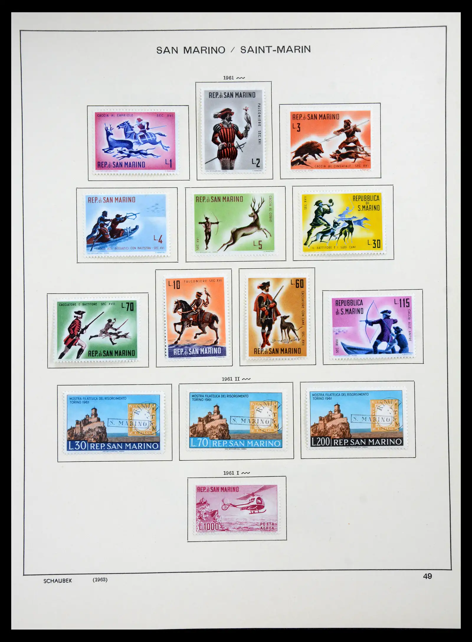 41147 0045 - Postzegelverzameling 41147 San Marino 1877-1964.
