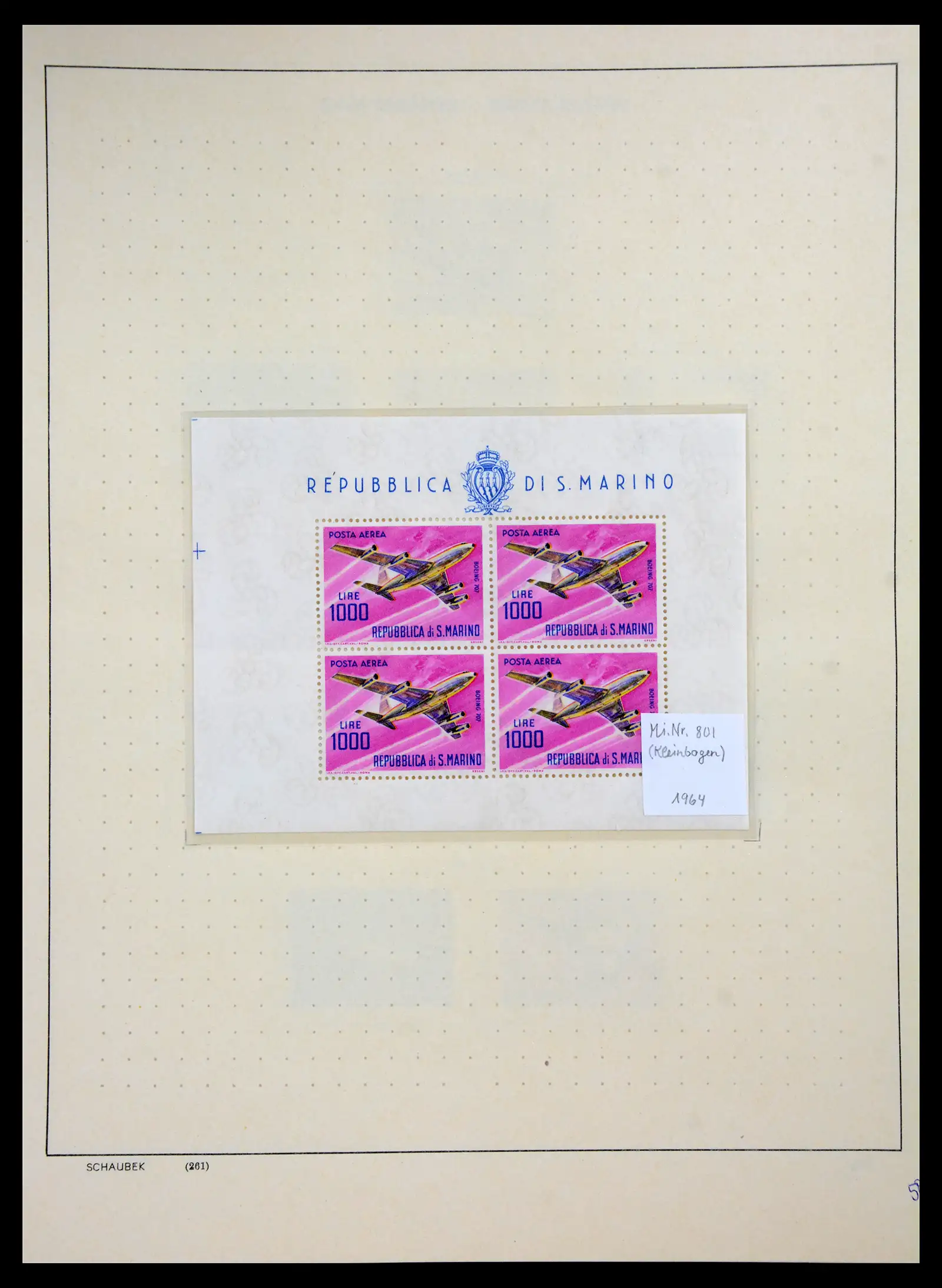 41147 0055 - Postzegelverzameling 41147 San Marino 1877-1964.