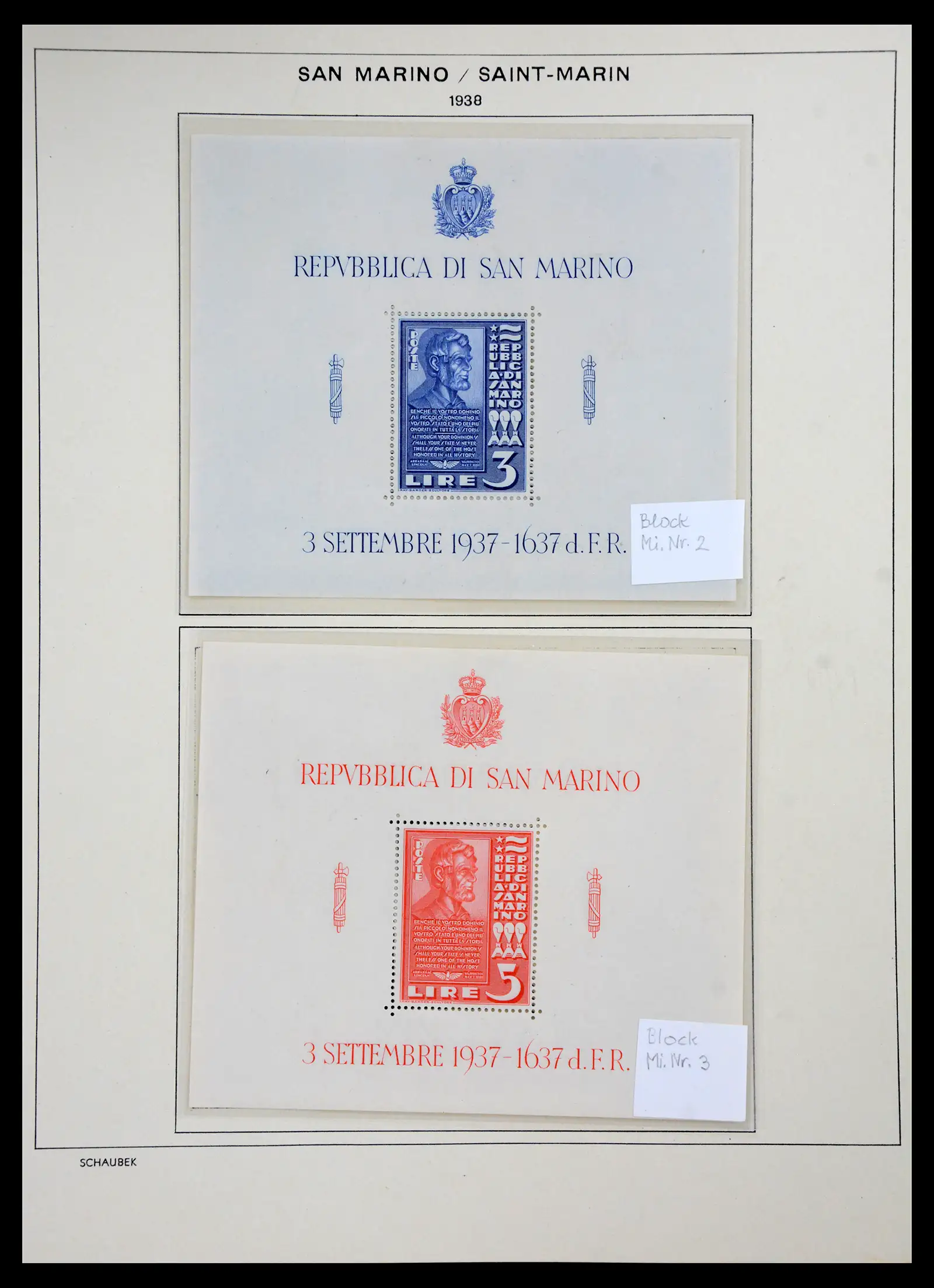 41147 0059 - Postzegelverzameling 41147 San Marino 1877-1964.