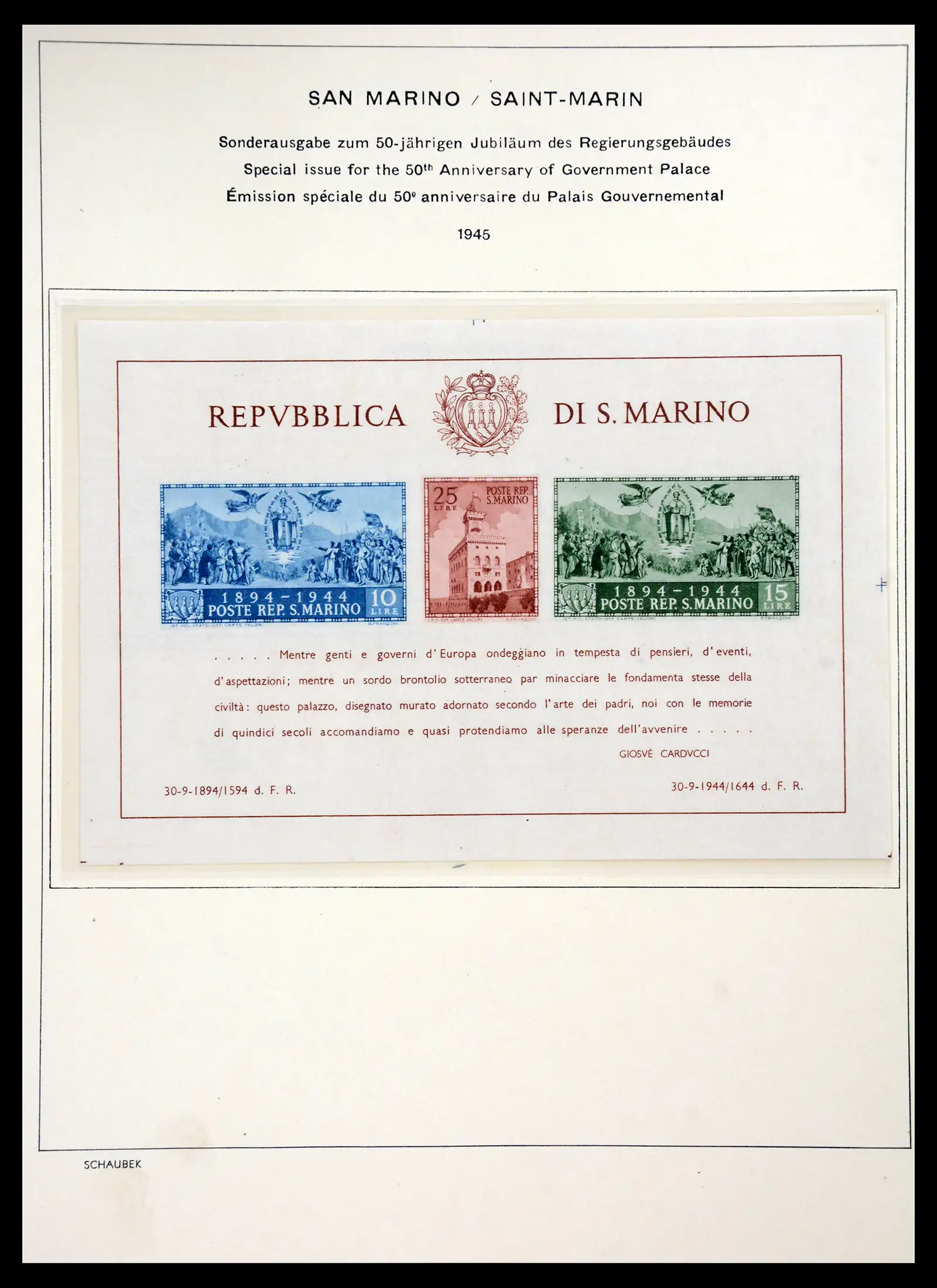41147 0061 - Postzegelverzameling 41147 San Marino 1877-1964.