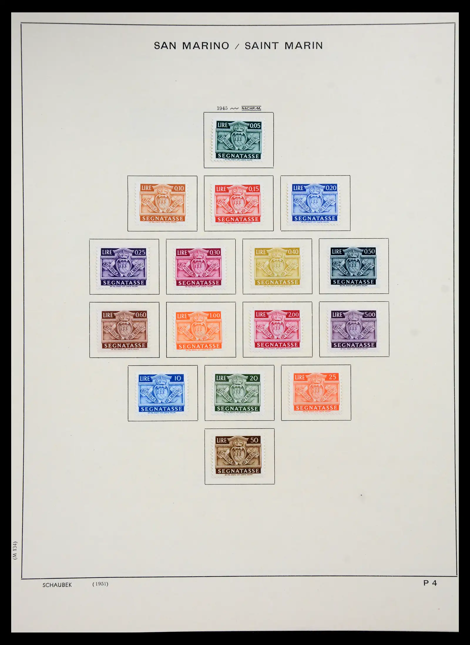 41147 0067 - Postzegelverzameling 41147 San Marino 1877-1964.