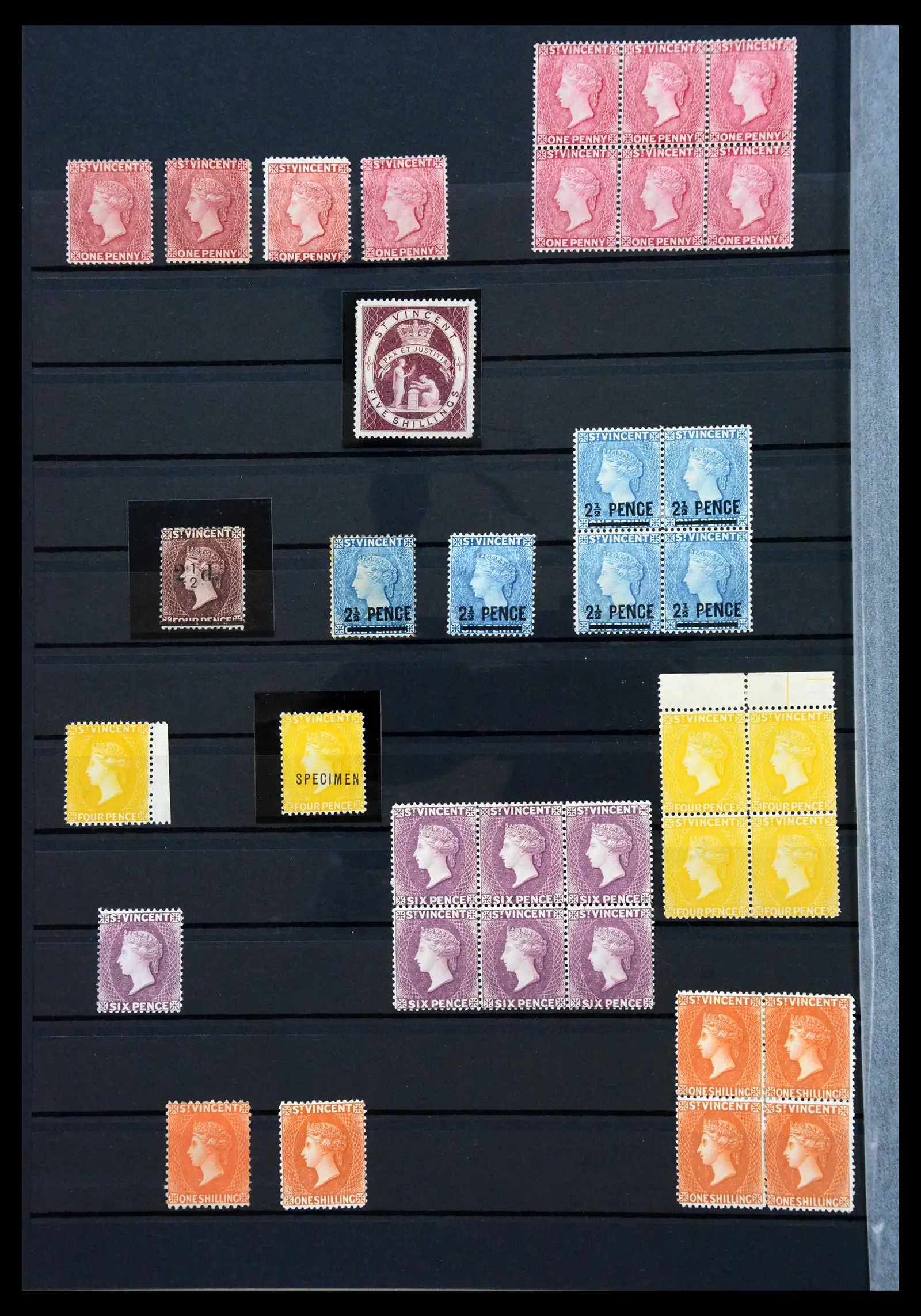 41154 0045 - Postzegelverzameling 41154 Engelse koloniën 1860-1952.