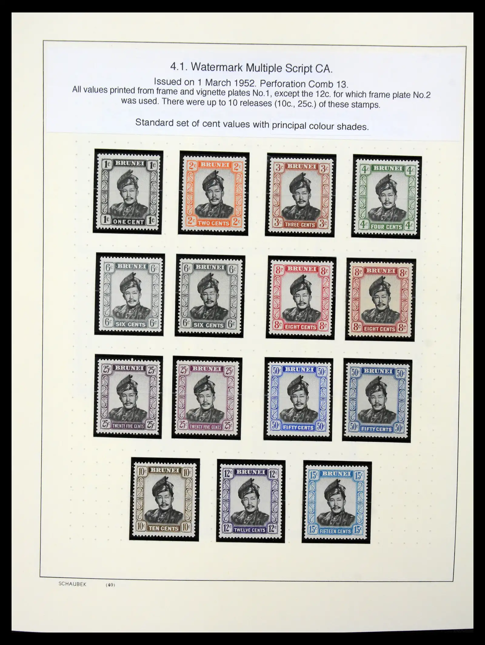 41155 0003 - Stamp collection 41155 Brunei supercollection 1952-2017.