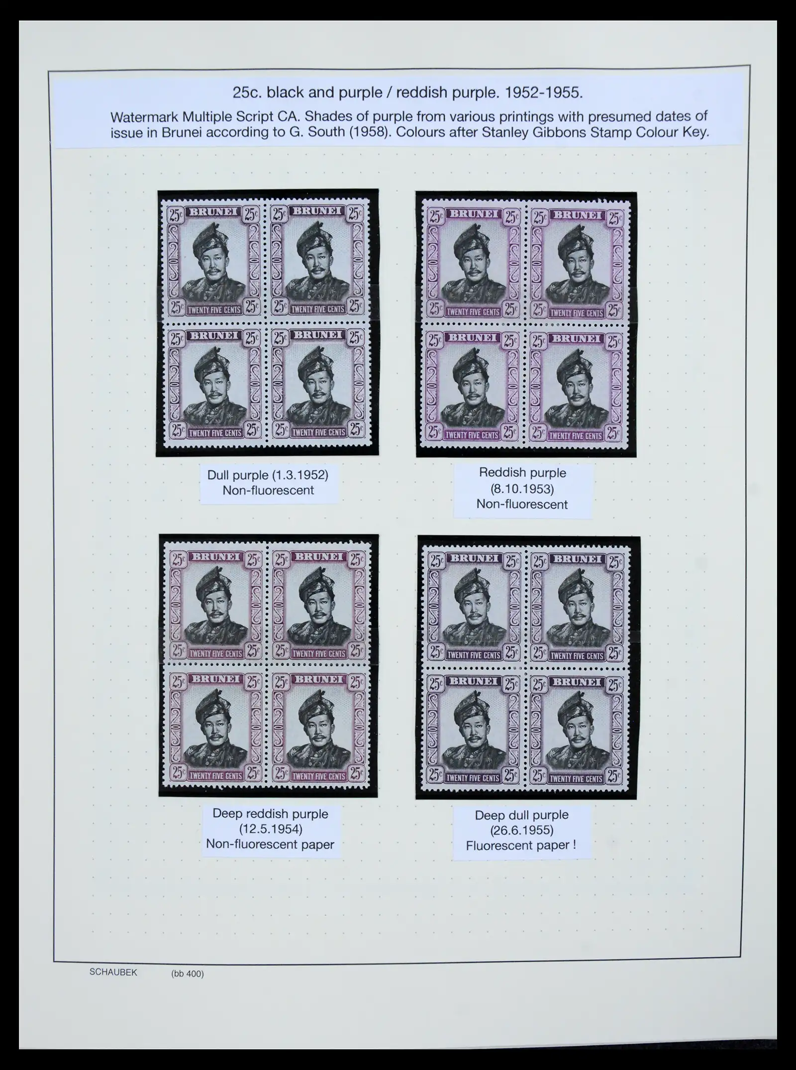 41155 0014 - Stamp collection 41155 Brunei supercollection 1952-2017.