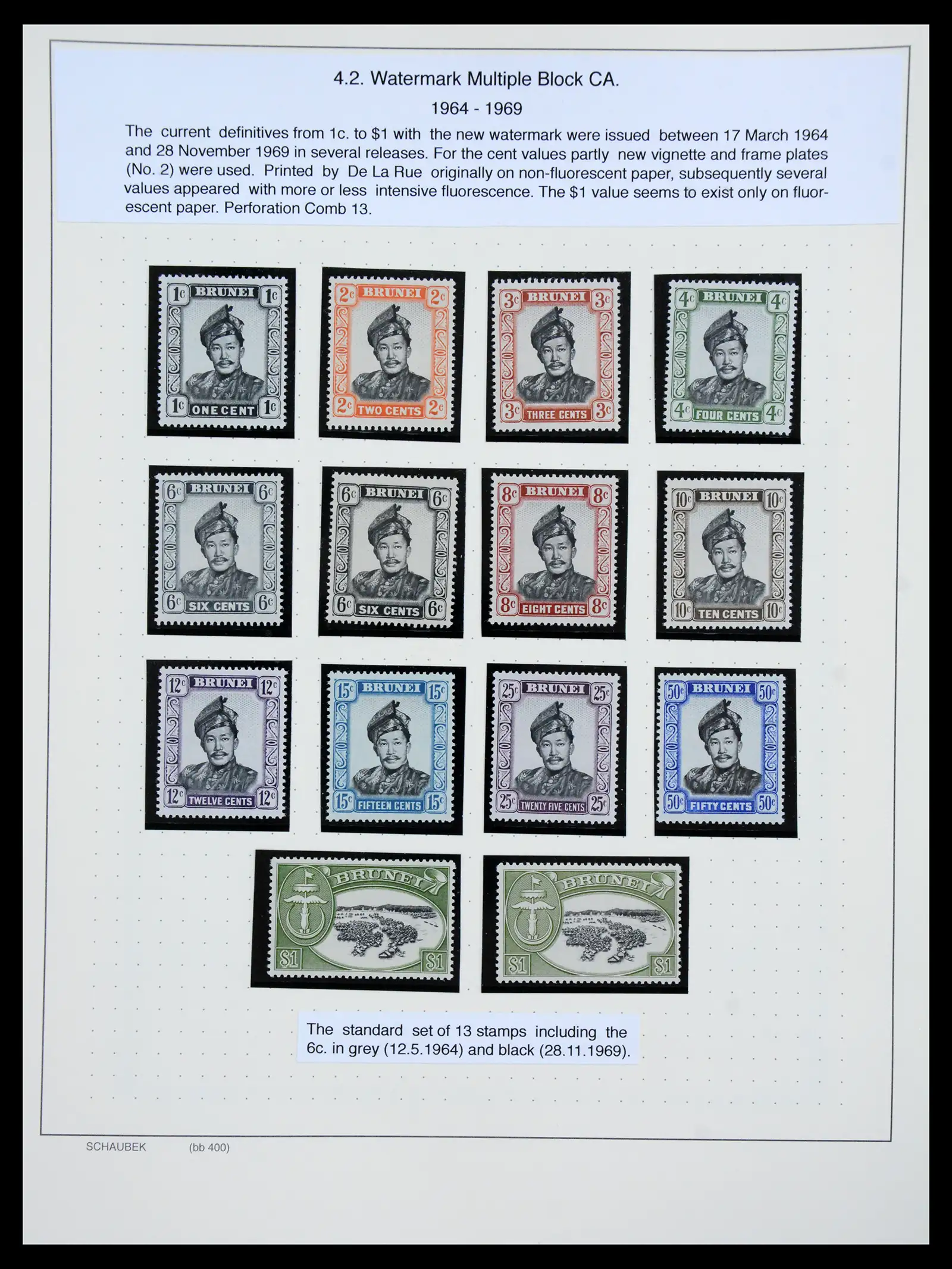 41155 0078 - Stamp collection 41155 Brunei supercollection 1952-2017.