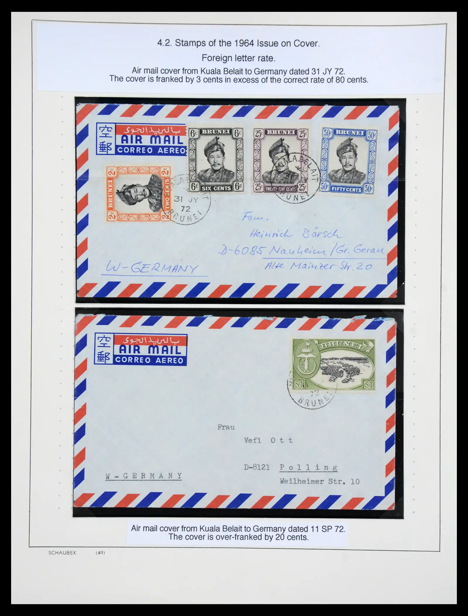 41155 0100 - Stamp collection 41155 Brunei supercollection 1952-2017.
