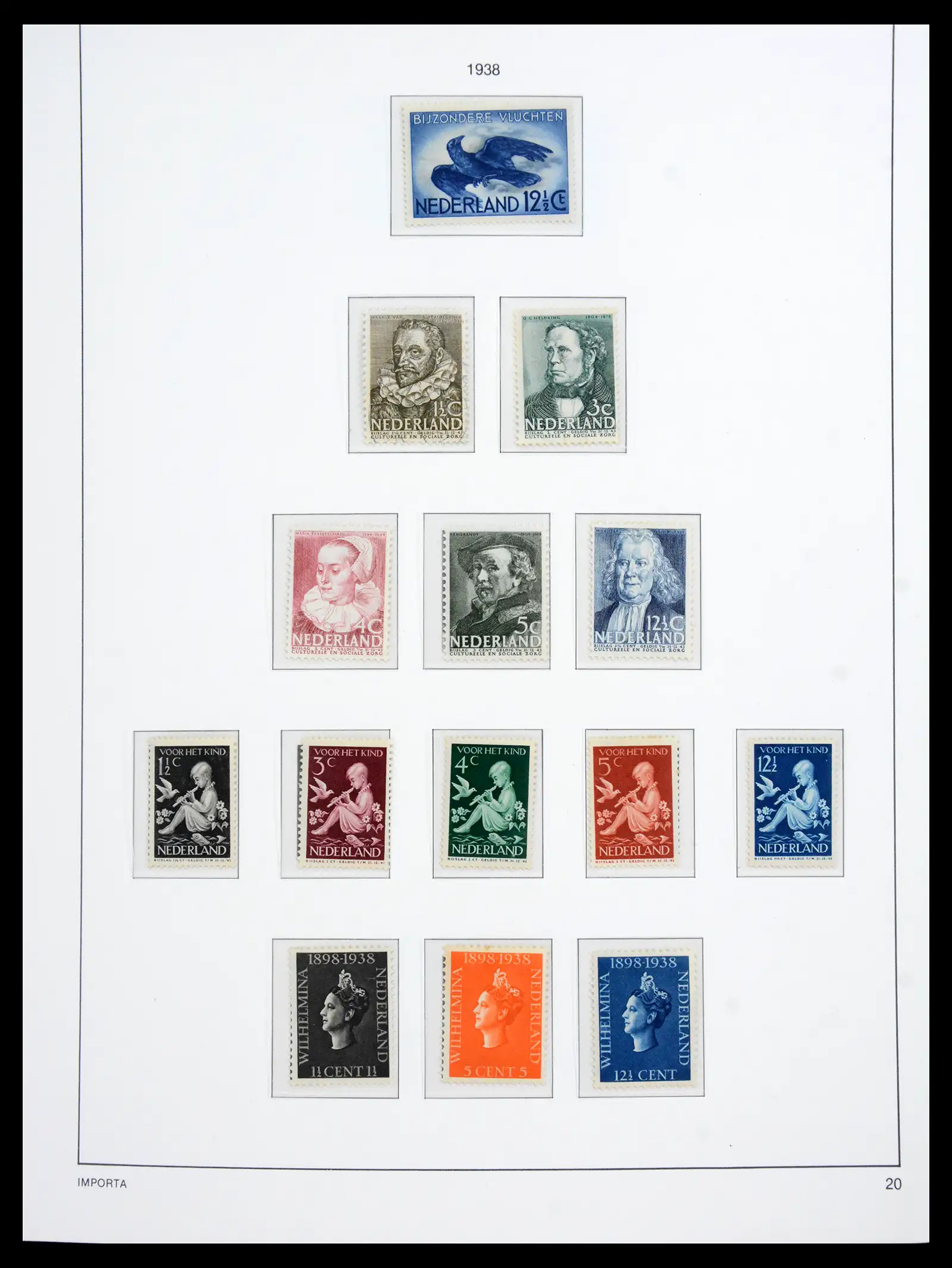 41159 0021 - Postzegelverzameling 41159 Nederland 1852-1980.