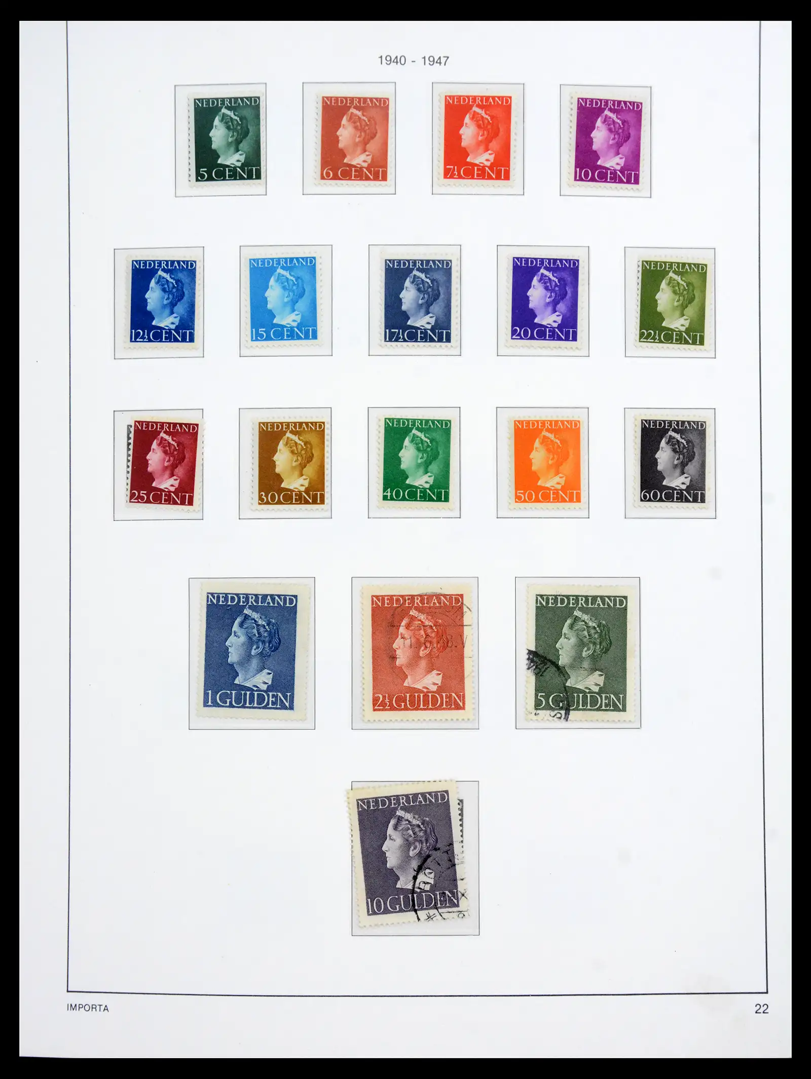 41159 0023 - Postzegelverzameling 41159 Nederland 1852-1980.