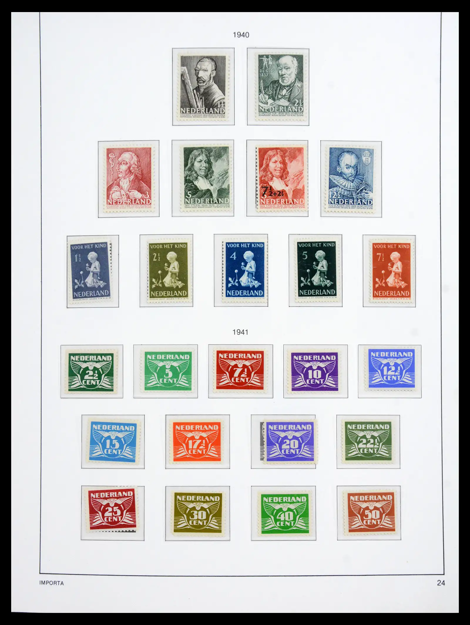 41159 0026 - Postzegelverzameling 41159 Nederland 1852-1980.