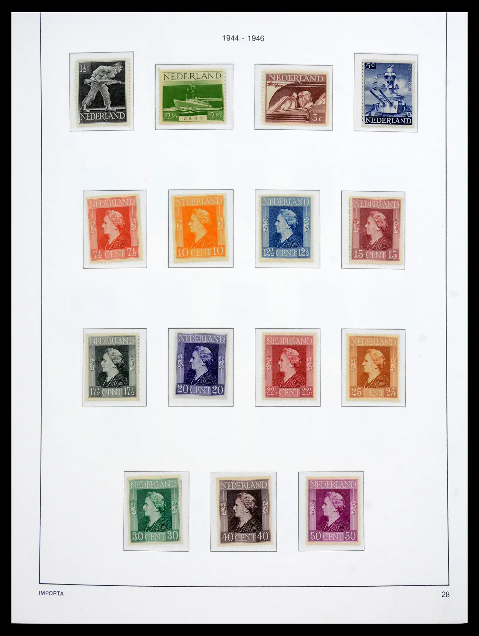 41159 0030 - Postzegelverzameling 41159 Nederland 1852-1980.