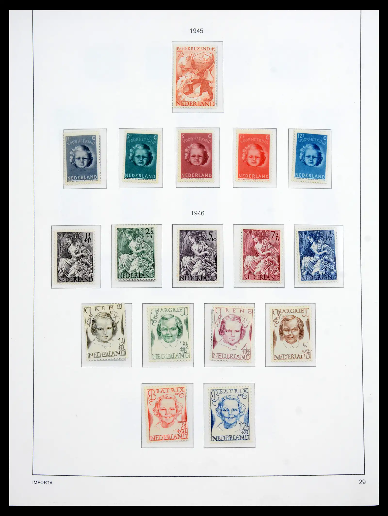 41159 0031 - Postzegelverzameling 41159 Nederland 1852-1980.