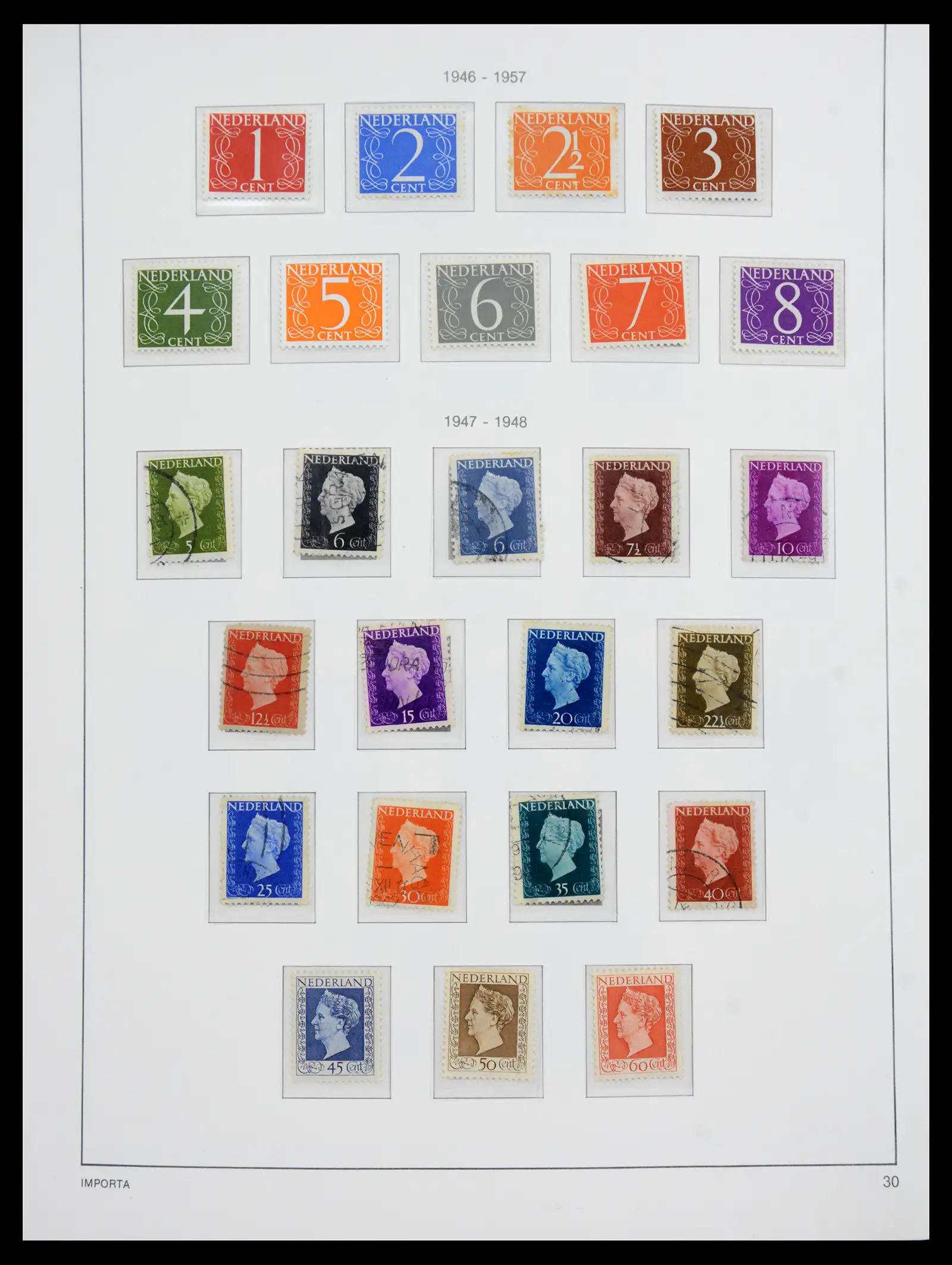 41159 0032 - Postzegelverzameling 41159 Nederland 1852-1980.