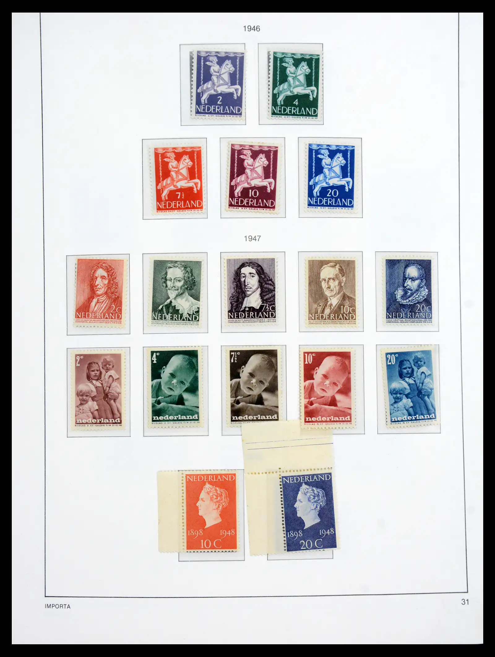 41159 0033 - Postzegelverzameling 41159 Nederland 1852-1980.