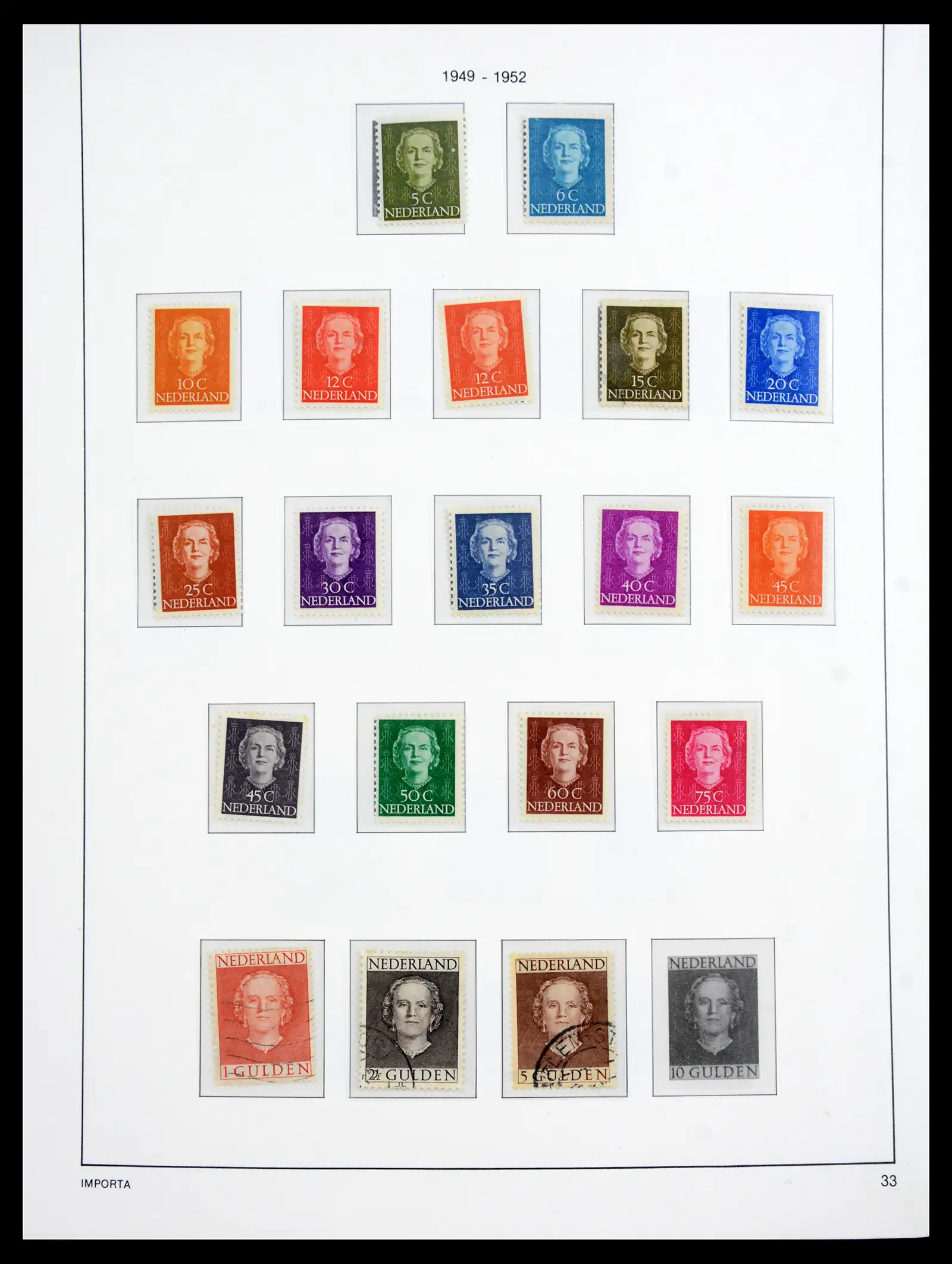 41159 0035 - Postzegelverzameling 41159 Nederland 1852-1980.